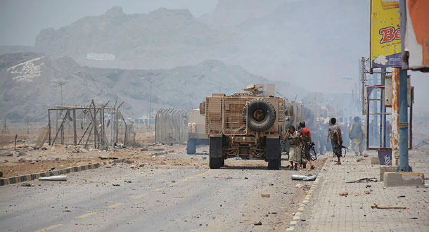 حكومة اليمن الشرعية في عدن بعد تحريرها من سيطرة المتمردين الحوثيين