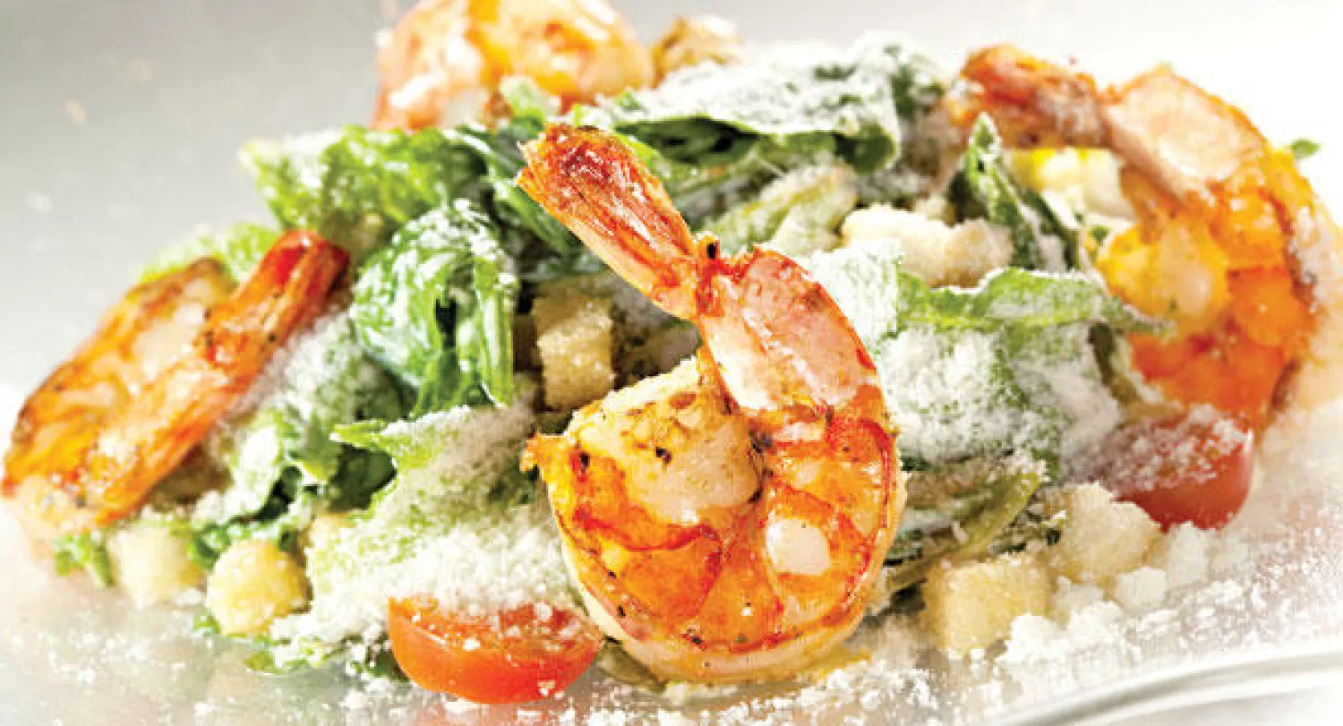 وصفة في 30 دقيقة: جمبري مقرمش مع الفاصولياء البيضاء