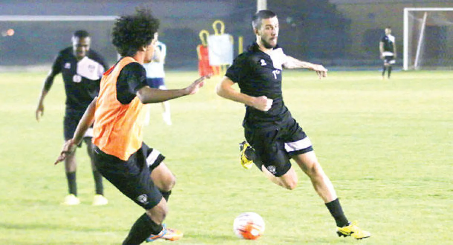 جانب من تدريبات هجر الأخيرة (المركز الإعلامي بنادي هجر)