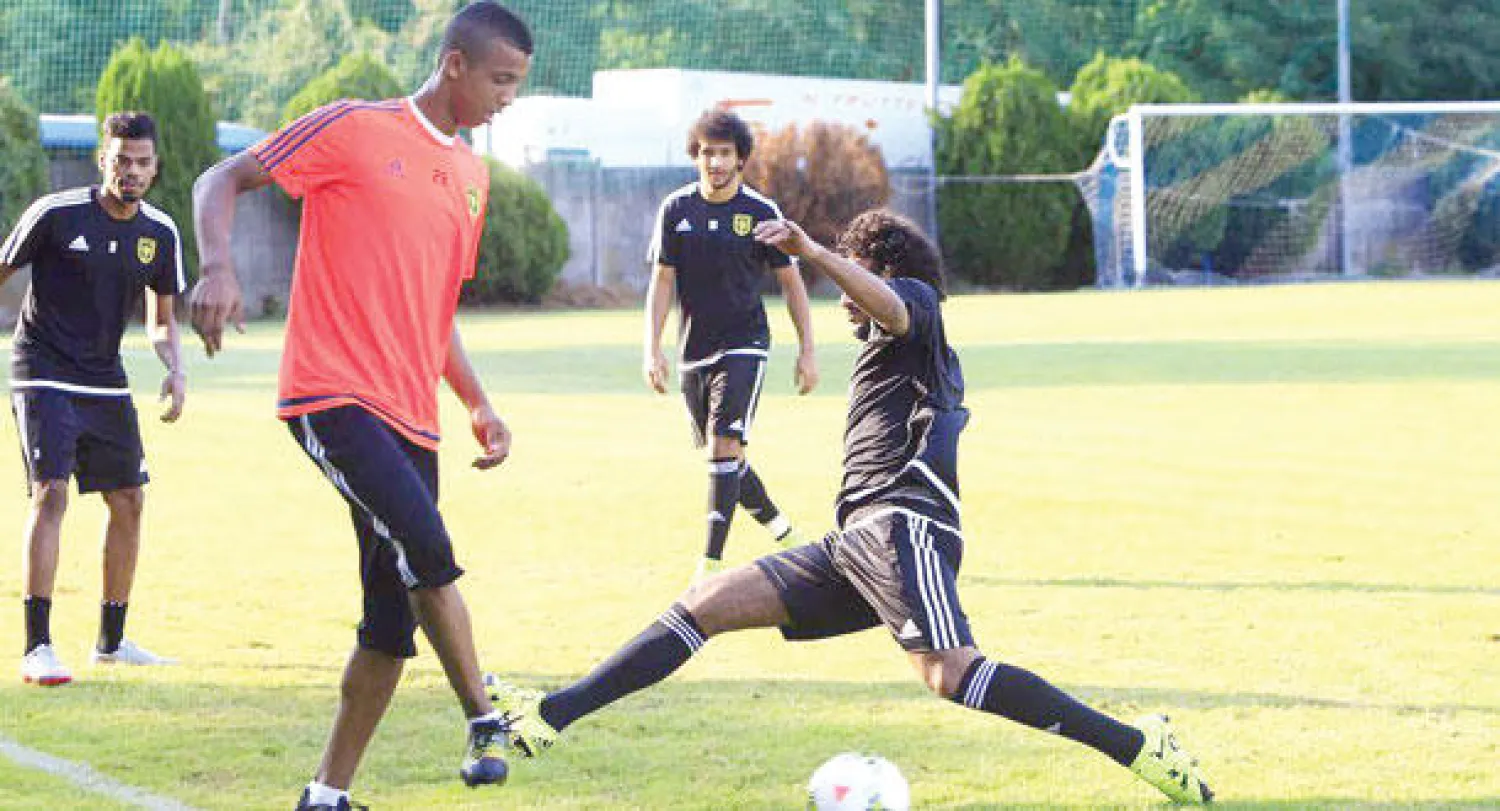 جانب من تدريبات الاتحاد في معسكر إيطاليا (المركز الإعلامي بنادي الاتحاد)