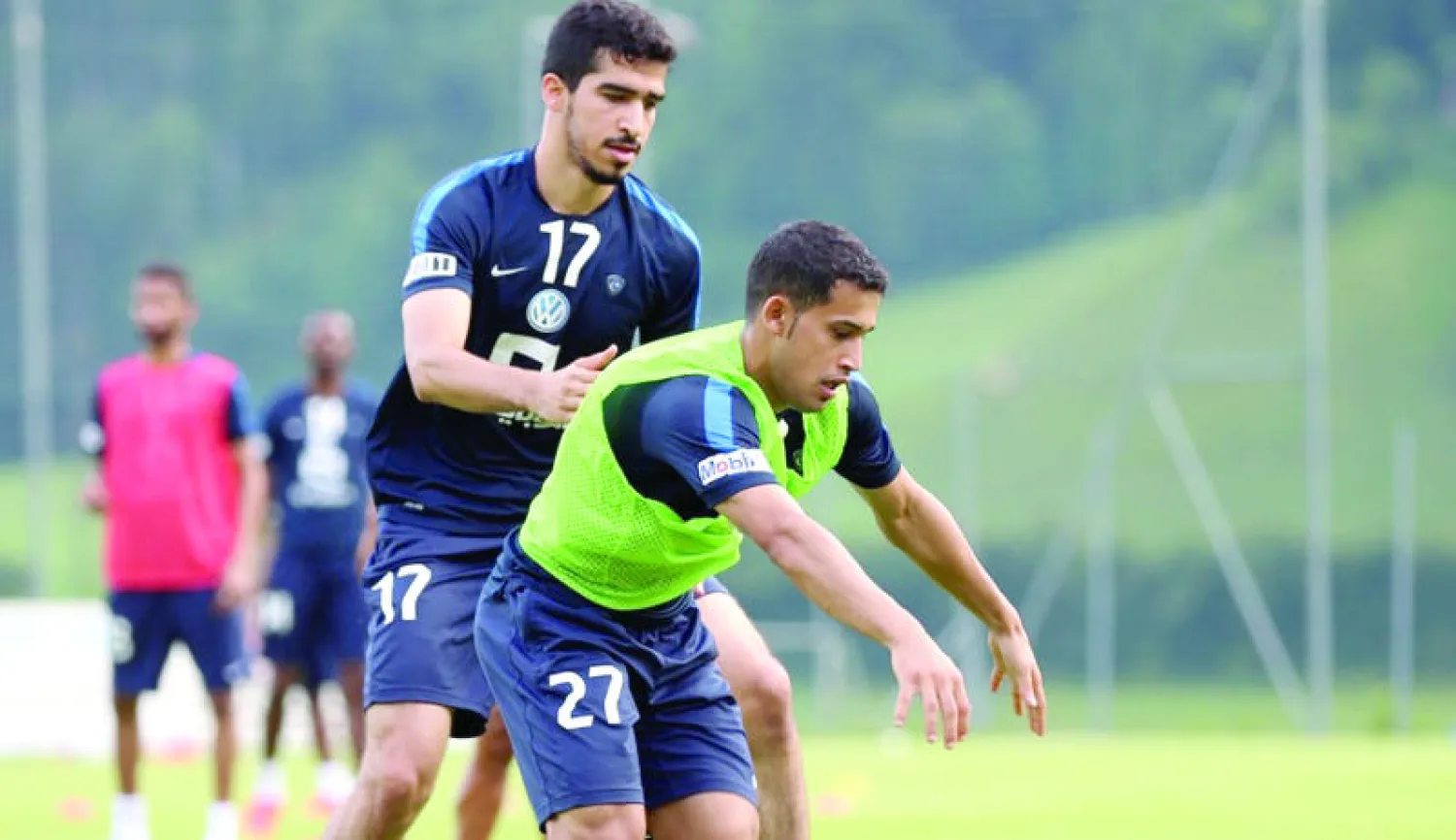 جانب من تدريبات الهلال في النمسا (المركز الإعلامي بنادي الهلال)