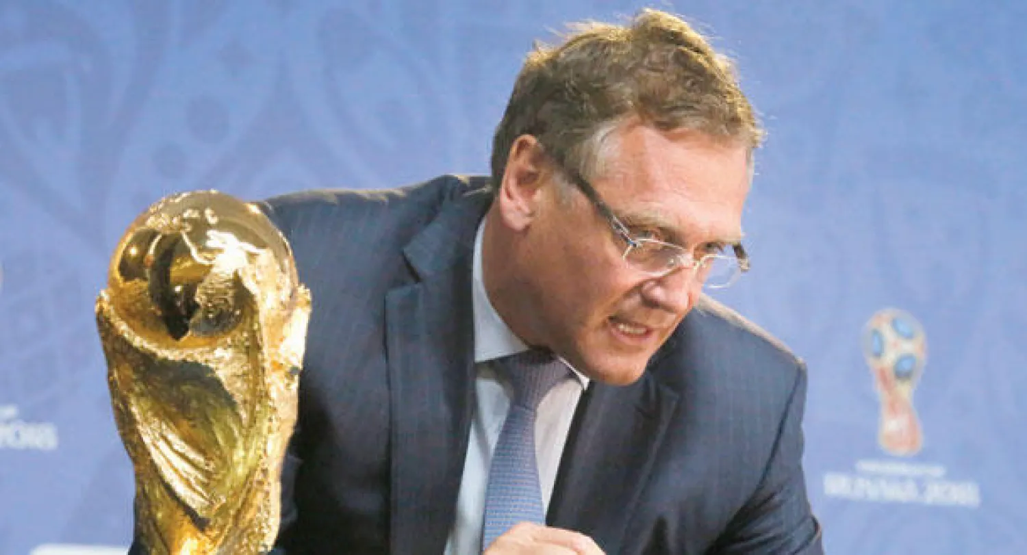 فالكه أمين عام الفيفا خلال مؤتمر صحافي أمس (أ.ب)