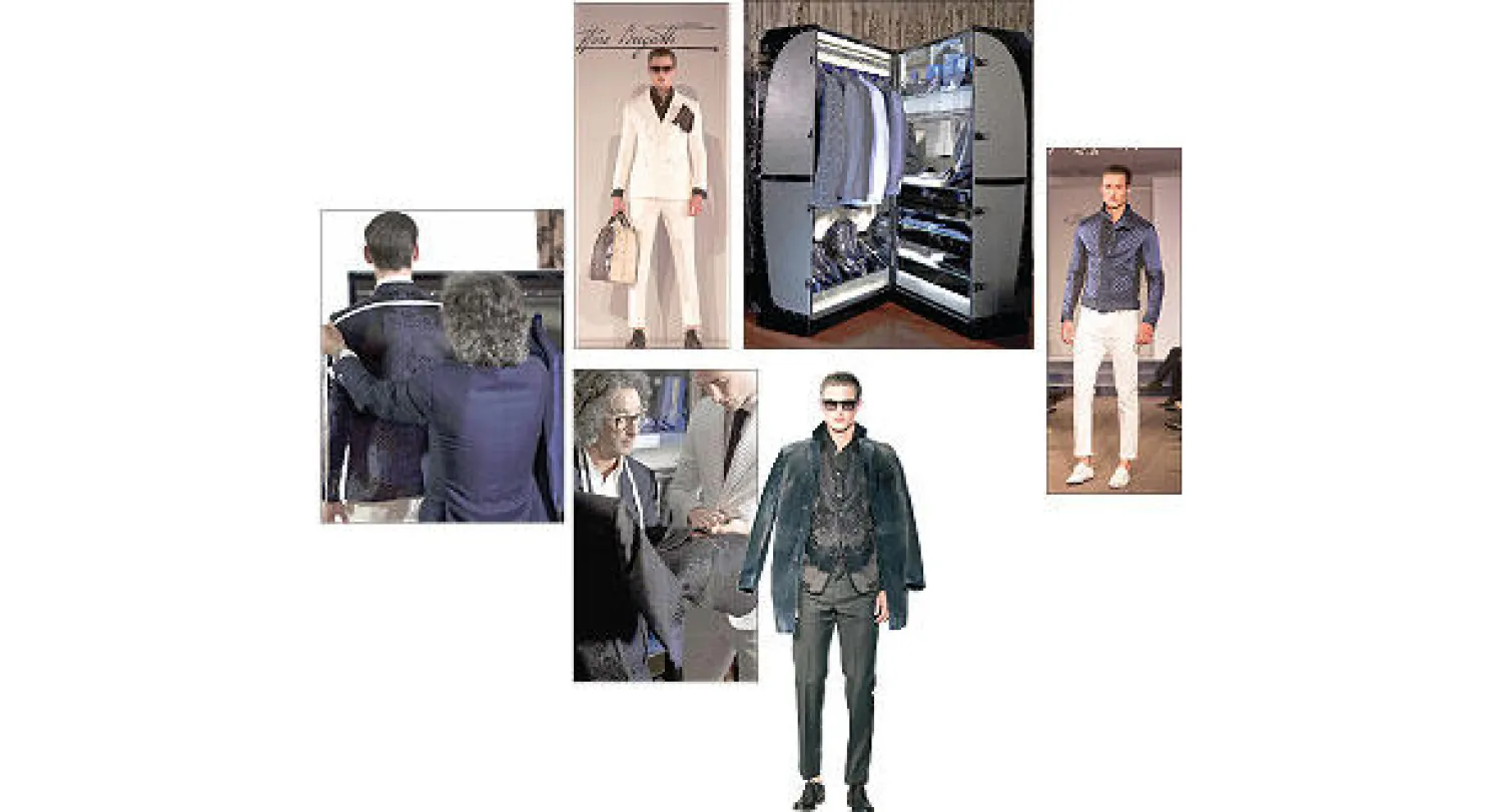 من عرض «إيتوري بوغاتي» للأزياء الجاهزة و تضم الخزانة المتنقلة كل ما يحتاجه من أزياء وإكسسوارات وهناك فريق من الخياطين يقومون بكل الترتيبات والإجراءات  التي تجعل العملية سهلة لا تأخذ الكثير من وقت الزبون و كل قطعة في الخزانة يمكن أن تفصل على مقاس الزبون