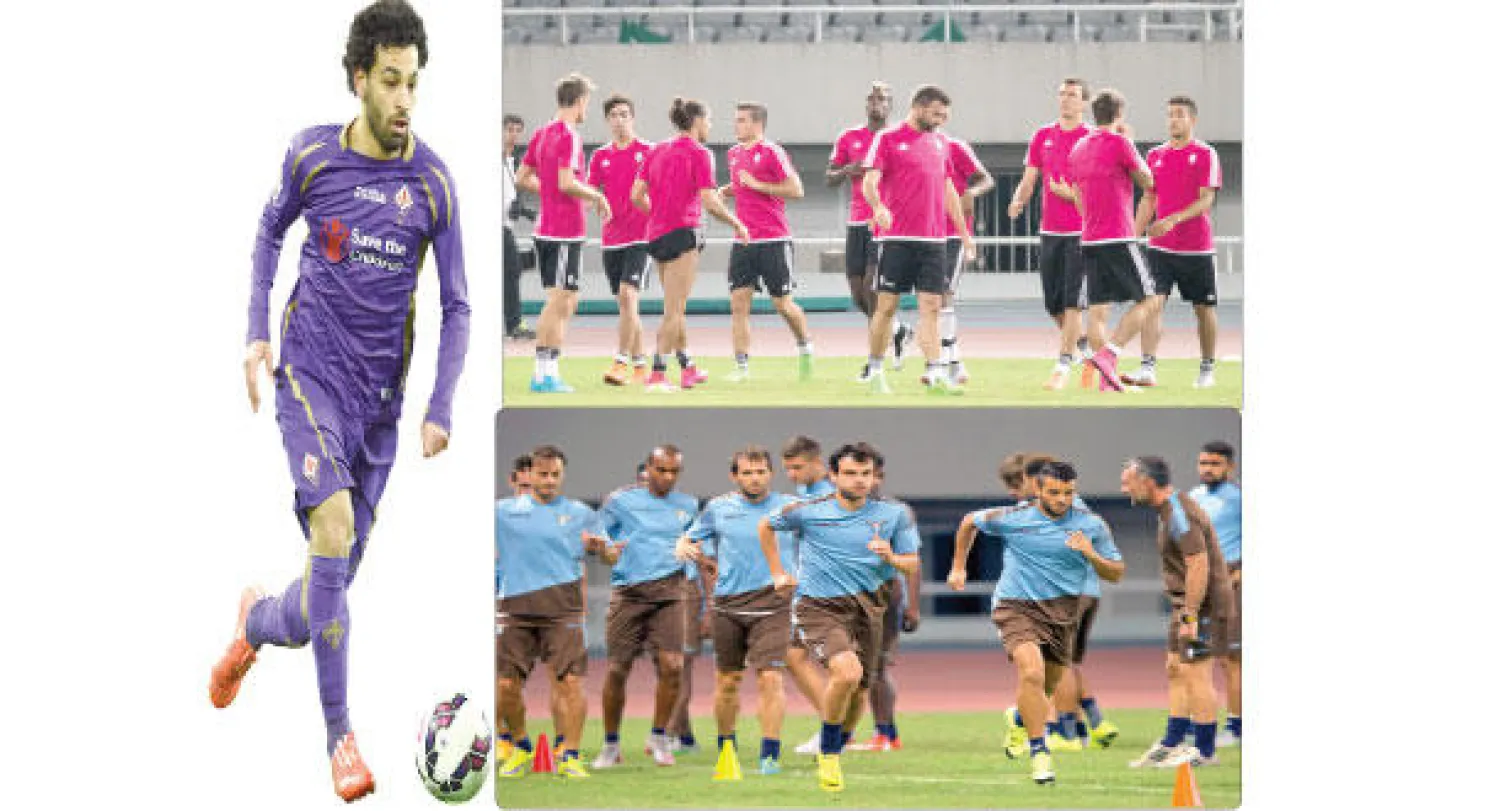 لاتسيو يطمح إلى إنهاء سلسلة انتصارات يوفنتوس عليه (أ.ب)، يوفنتوس يتطلع لمواصلة هوايته في حصد الألقاب المحلية (أ.ف.ب)، بعد شد وجذب انتقل صلاح من فيورنتينا إلى روما («الشرق الأوسط»)