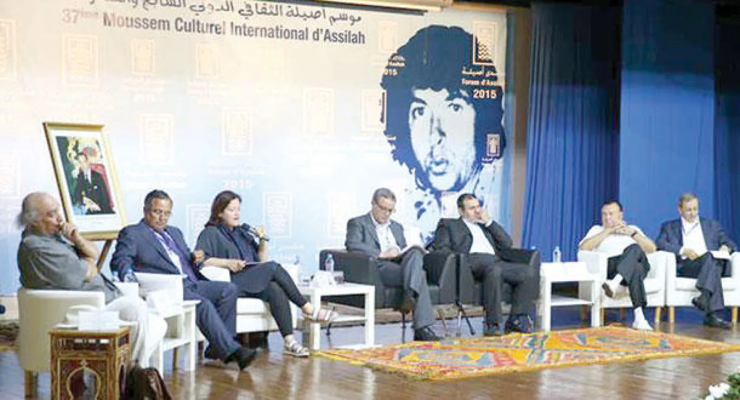 جانب من ندوة «العرب: أن نكون أو لا نكون» في منتدى أصيلة الثقافي الدولي الـ37 («الشرق الأوسط»)