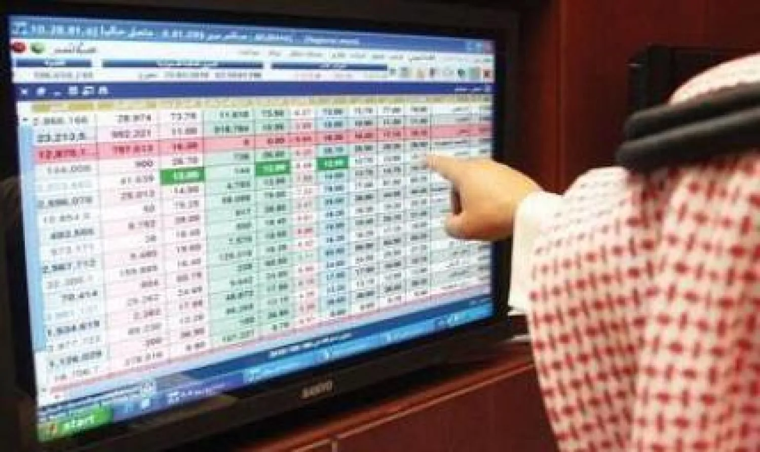 الأسهم السعودية تسجل تراجعًا بنسبة 0.87 %