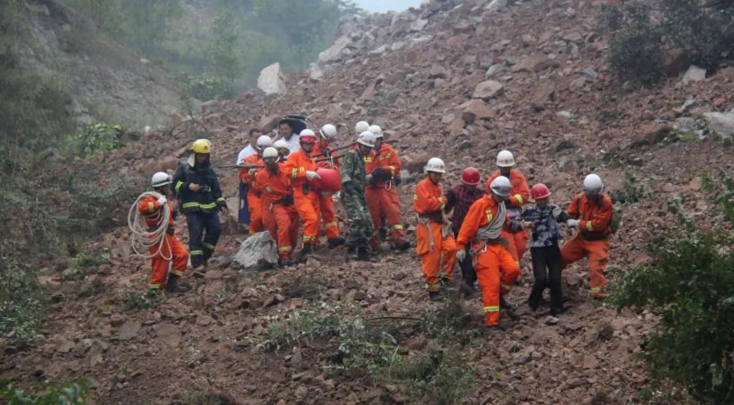 العشرات في عداد المفقودين بالصين جراء انزلاقات التربة