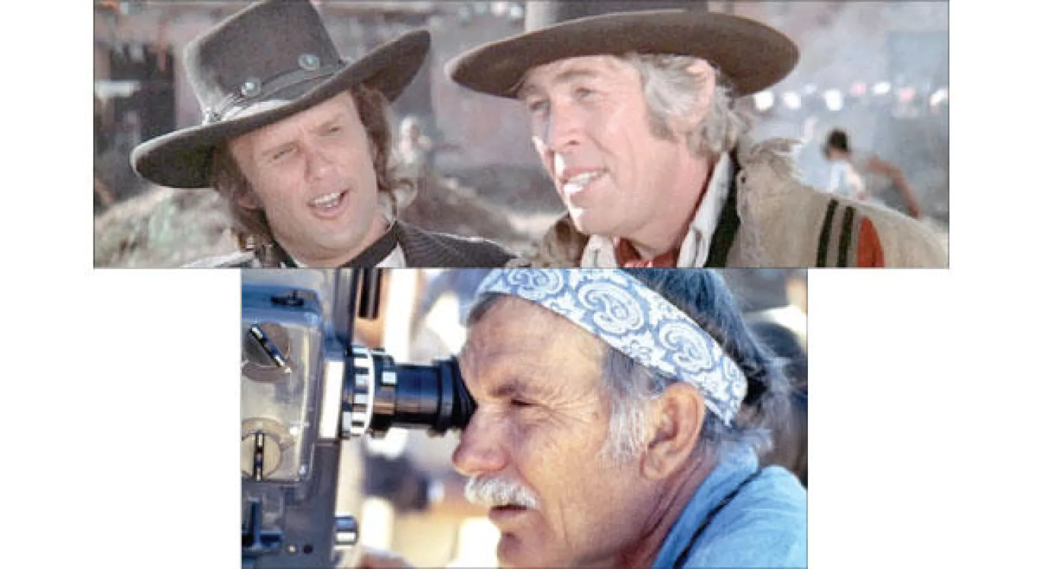 جيمس كوبرن وكريس كريستوفرسون في «بات غاريت وبيلي ذا كيد»، و سام بكنباه