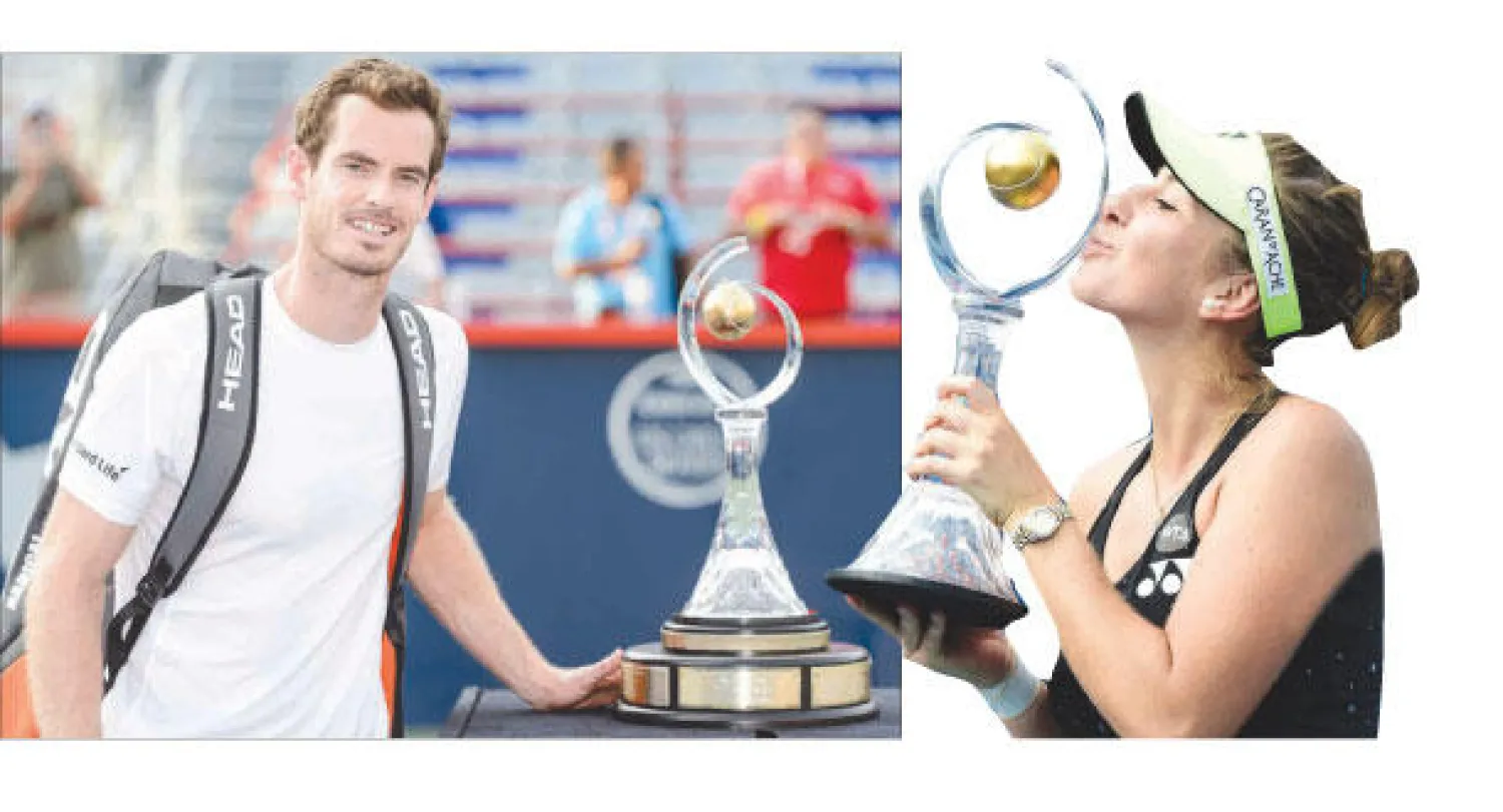 بنشيتش تتوج بلقب كأس تورونتو (أ.ب) - موراي يحصد لقب بطولة مونتريال (أ.ف.ب)