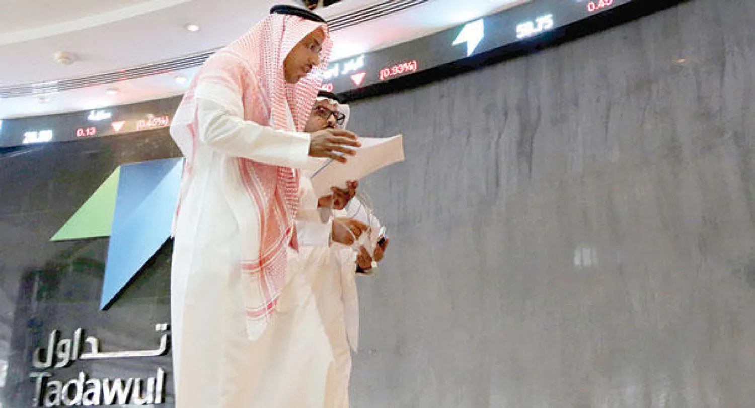 سوق الأسهم السعودية فقدت المليارات خلال الأيام الثلاثة الماضية (أ.ف.ب)