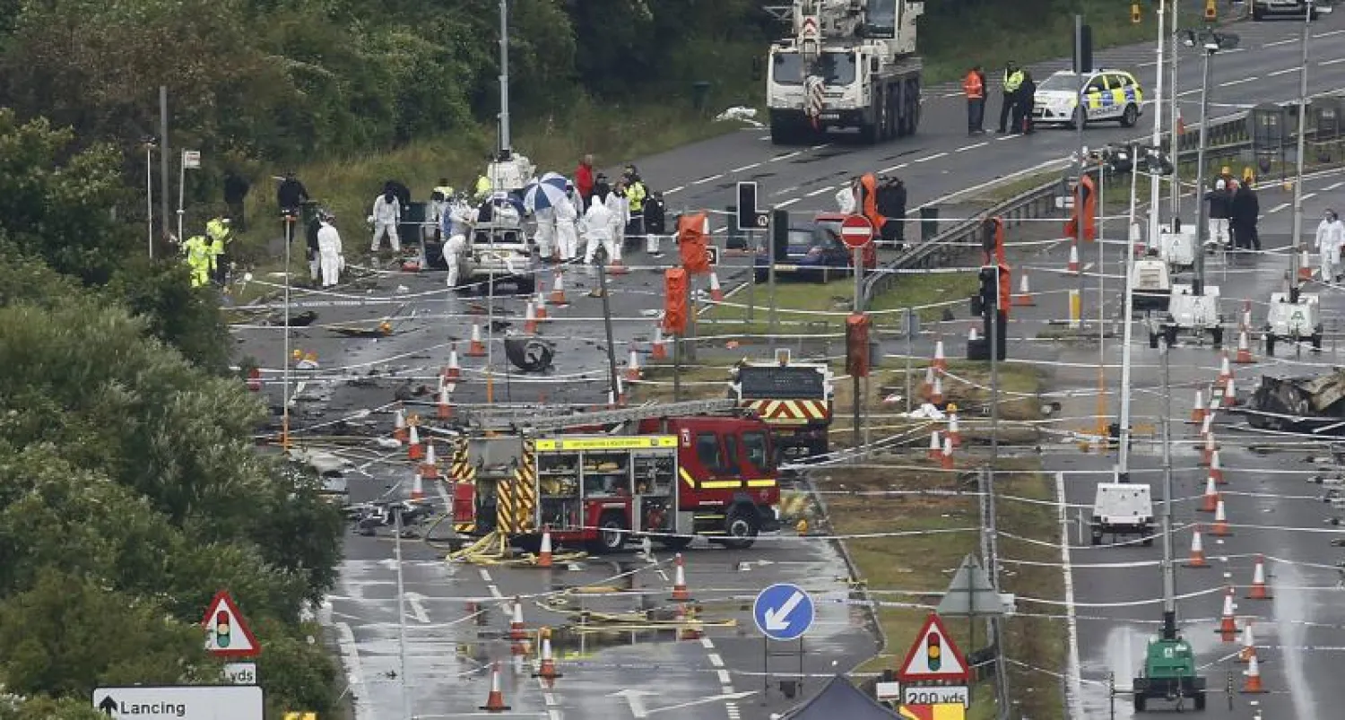 ارتفاع حصيلة ضحايا حادث الطائرة البريطانية