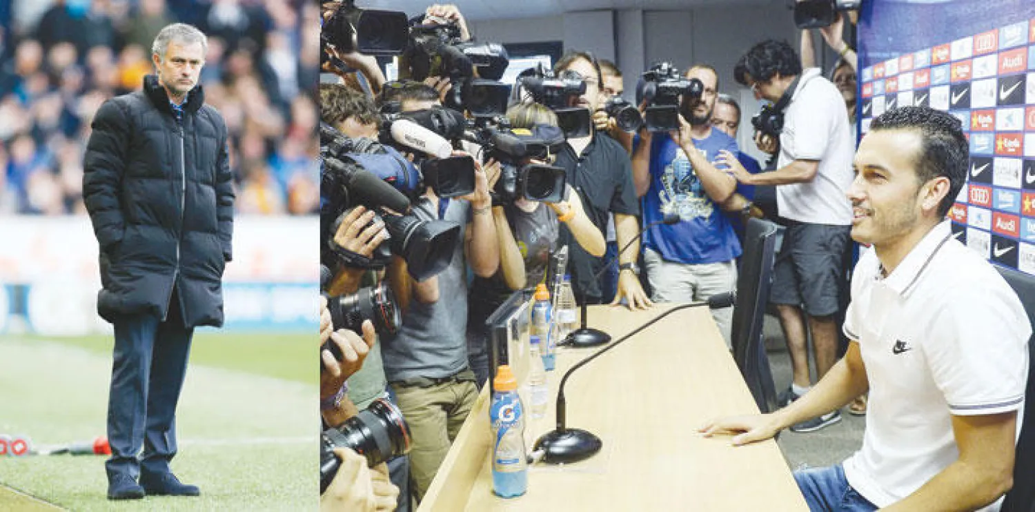 بيدرو (أ.ف.ب)  -  مورينهو («الشرق الأوسط»)