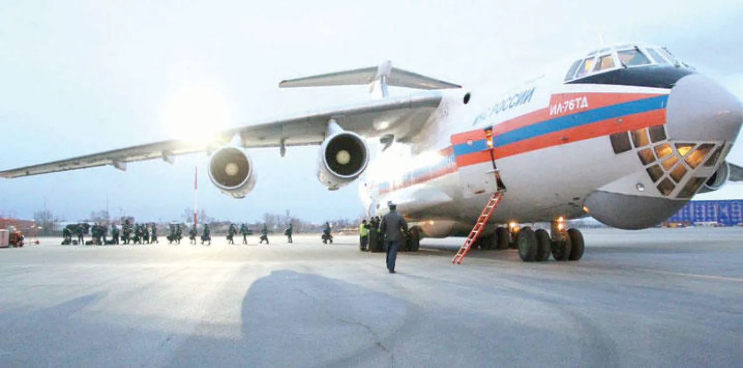 صورة للطيران العسكري الروسي في أحد المطارات العسكرية الروسية بحسب موقع وكالة «سبوتنيك» الروسية