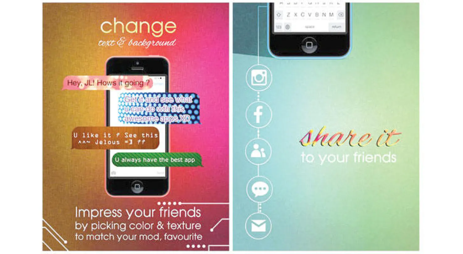 تطبيق «ميسيج ديزاينر»