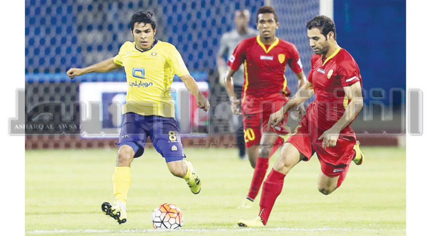 جانب من مباراة سابقة للقادسية في الدوري (تصوير: عبد العزيز النومان)