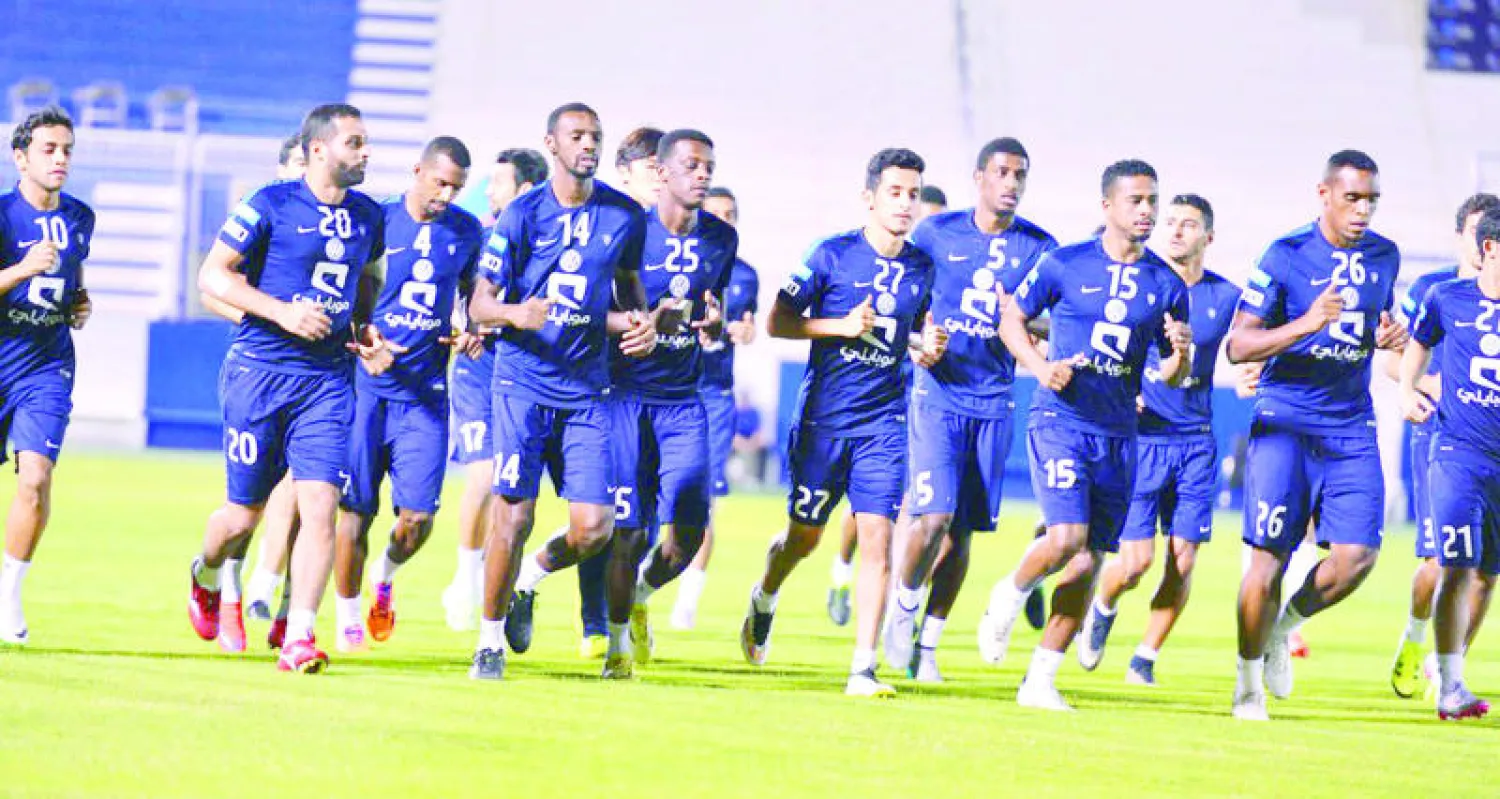 جانب من تدريبات الهلال الأخيرة استعدادا لذهاب نصف النهائي الآسيوي (المركز الإعلامي بنادي الهلال)