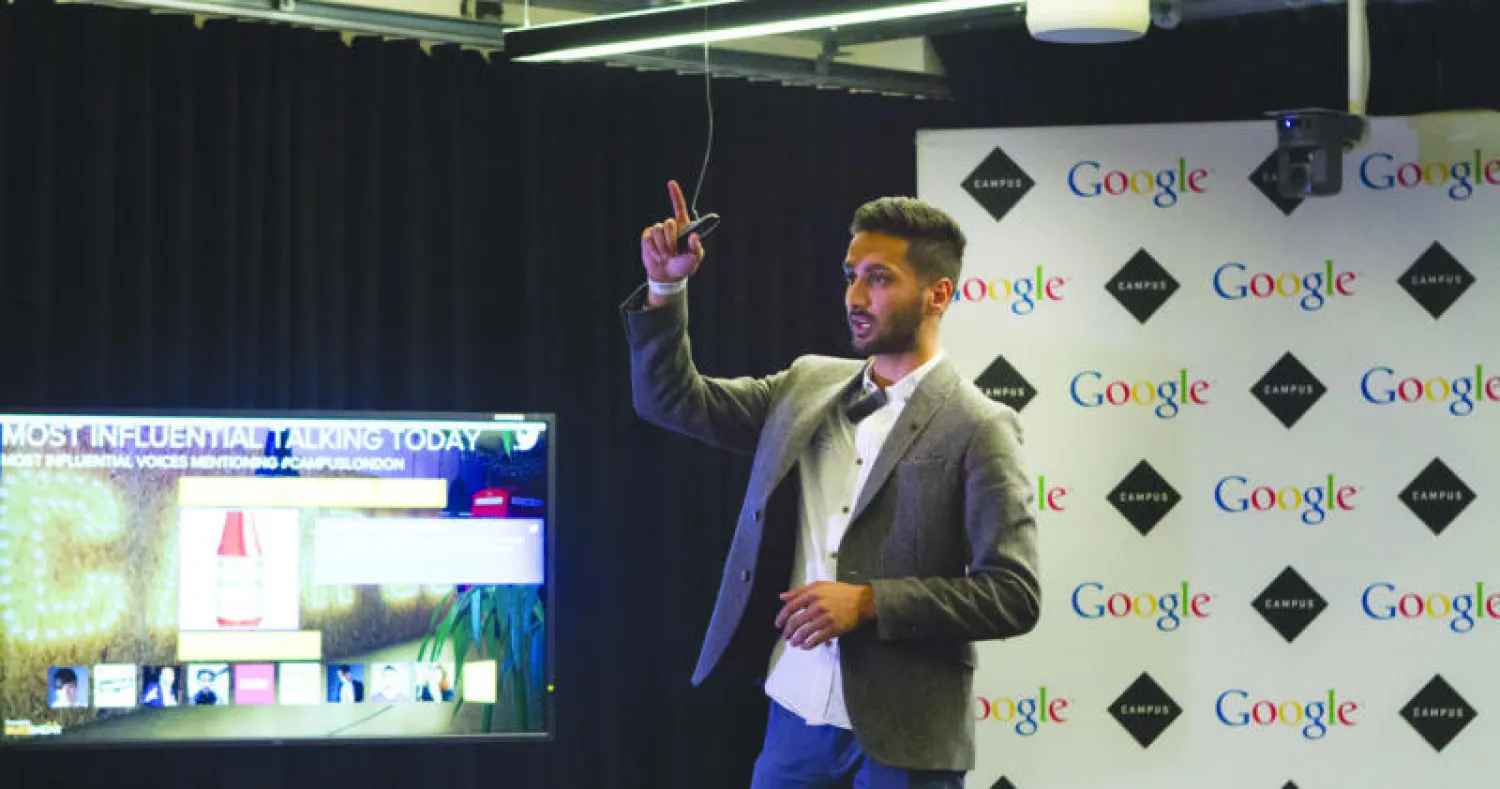 جانب من ندوة مدير شركة «كار ثروتل» عدنان إبراهيم ضمن فعاليات المؤتمر (تصوير: جيمس حنا)