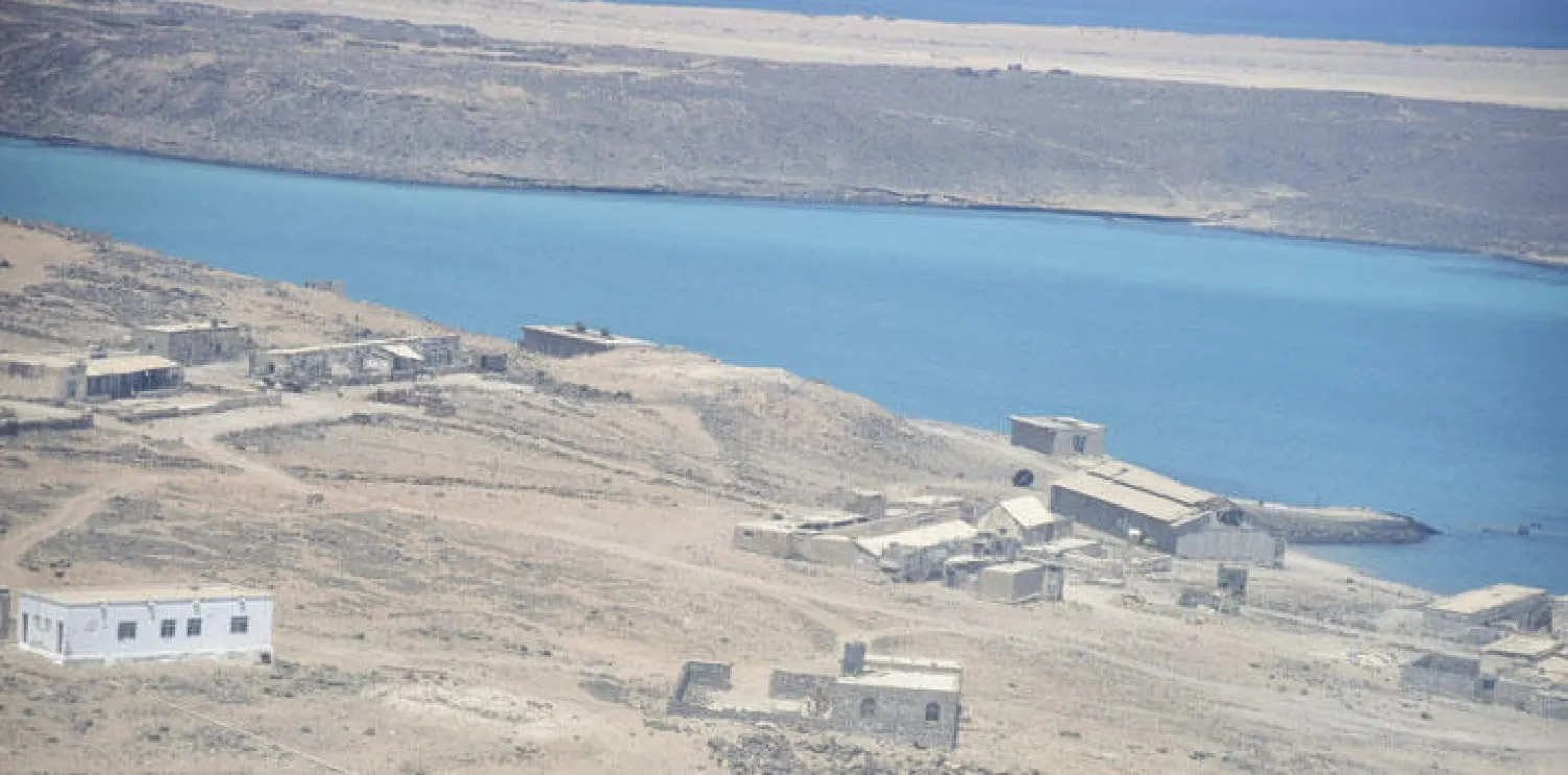 جزيرة بريم (ميون) في منطقة باب المندب التي حررتها القوات اليمنية المشتركة من  الحوثيين (رويترز)