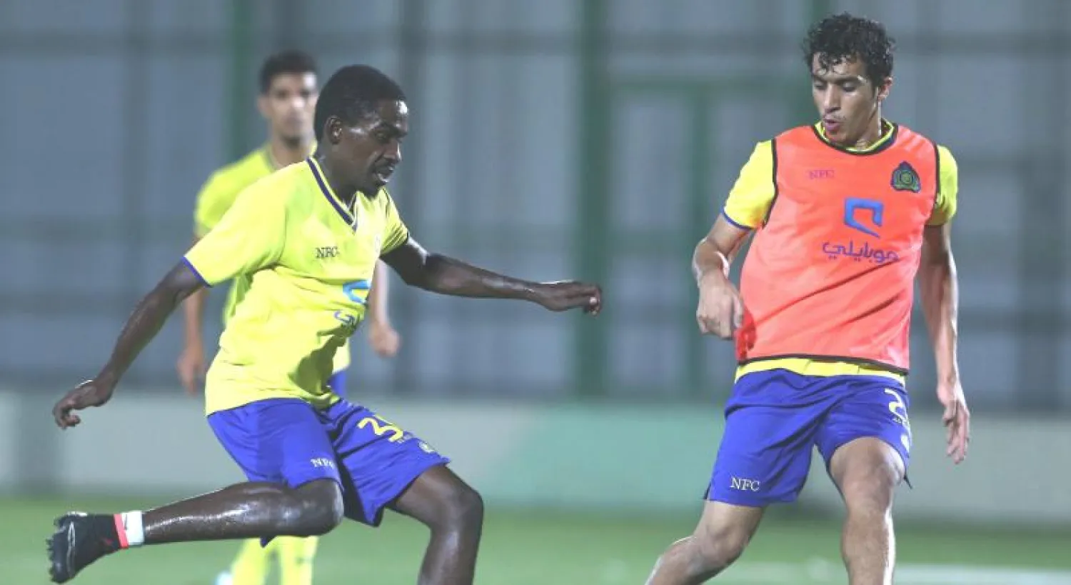 من تدريبات النصر في معسكر الدوحة (المركز الإعلامي بنادي النصر)