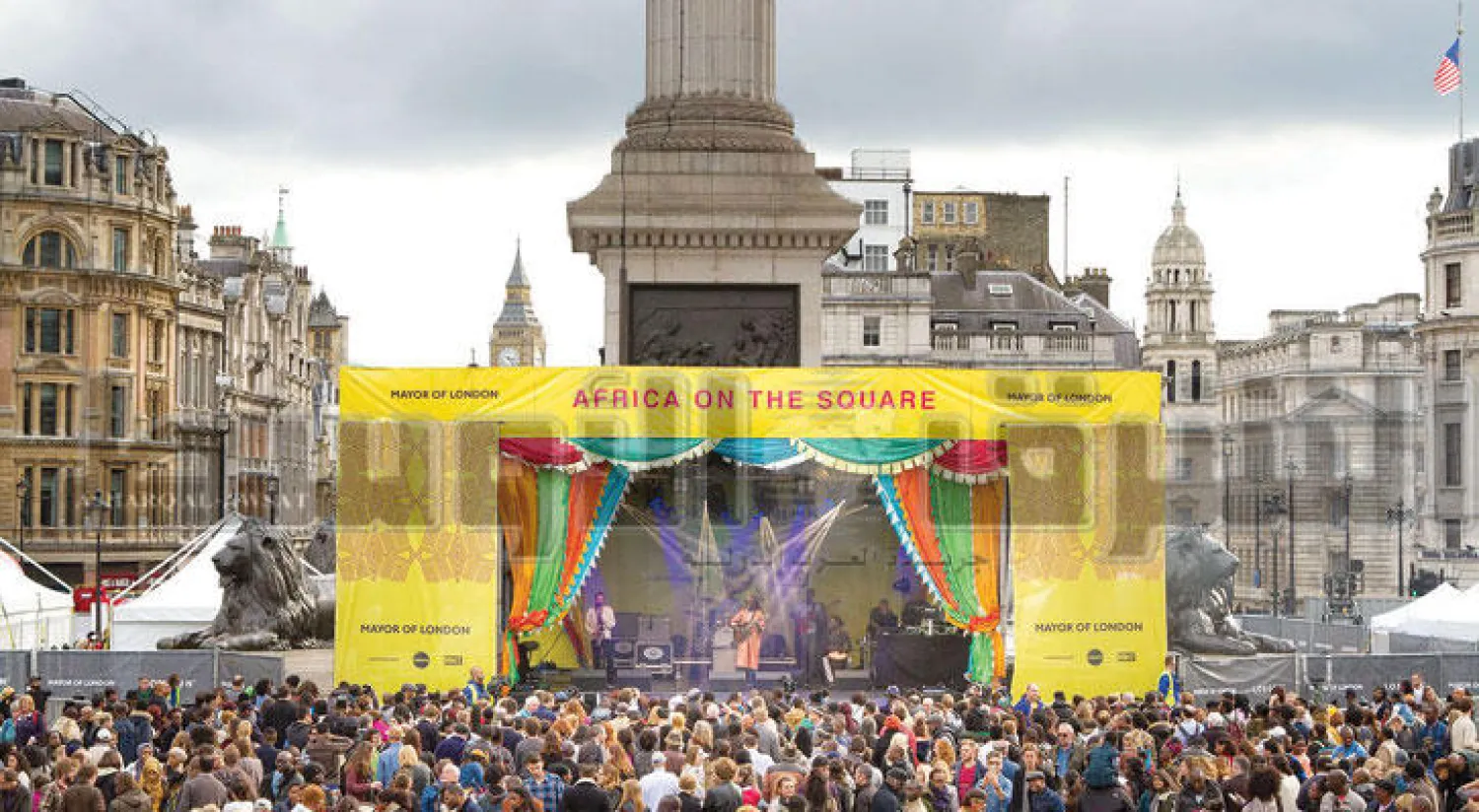 جانب من فعاليات المهرجان في وسط لندن أمس (تصوير: جيمس حنا)