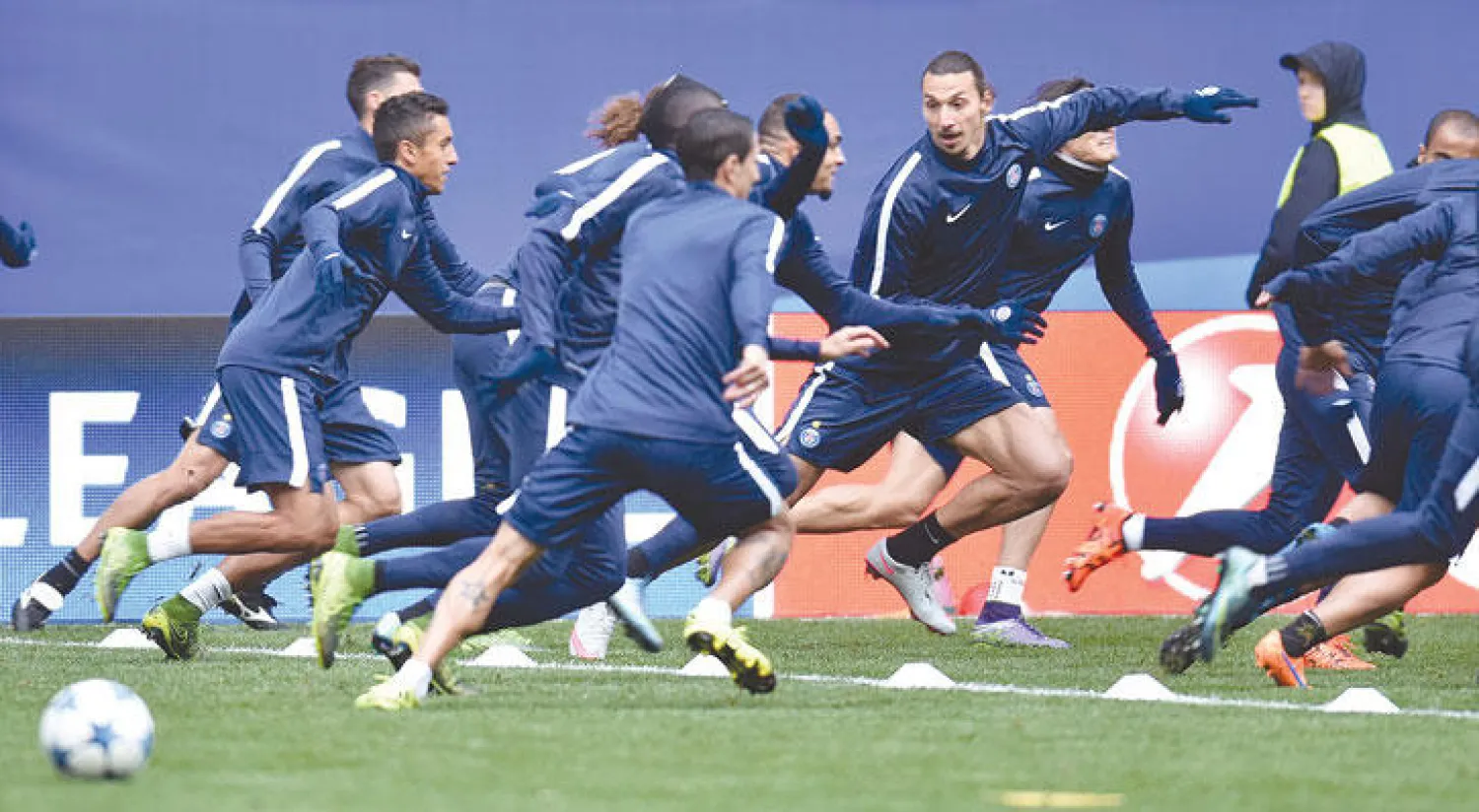 سان جيرمان يستعد لمواجهة ريـال مدريد في دوري الأبطال بلقاء باستيا محليا (أ.ف.ب)