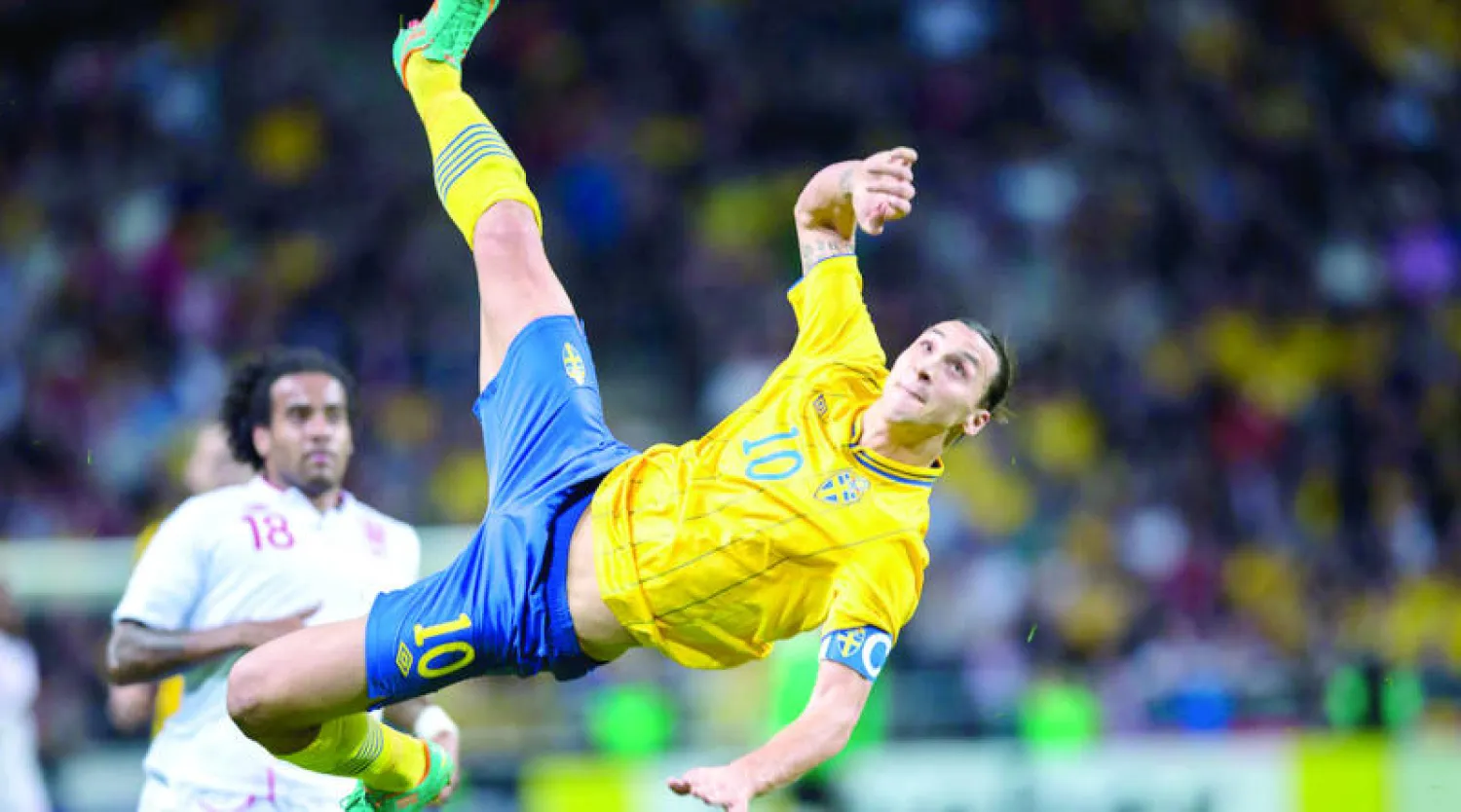 رغم تألق إبراهيموفيتش فإن السويد حلت ثالثة في المجموعة السابعة («الشرق الأوسط»)