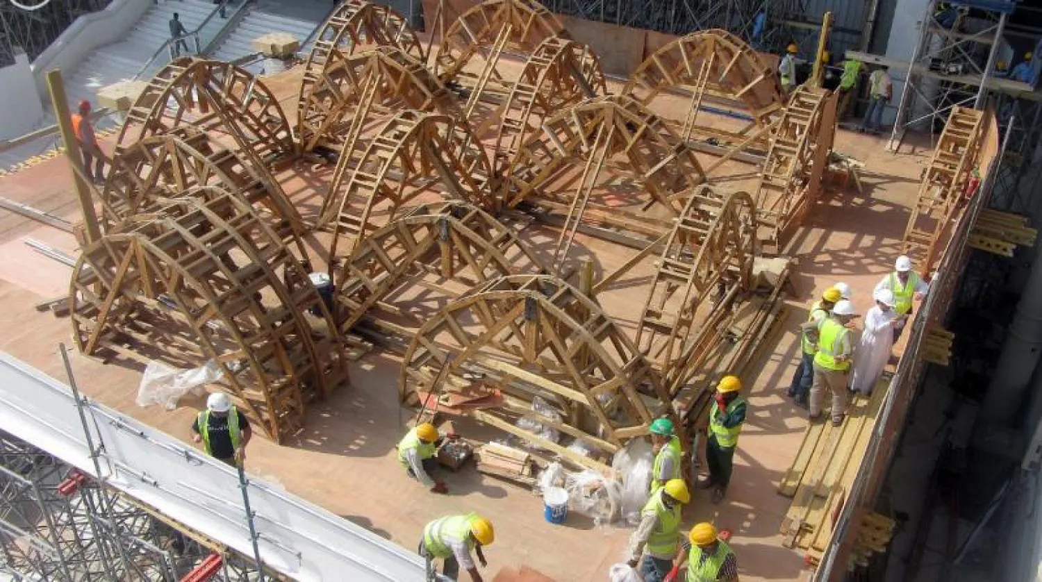 استئناف العمل في مشروع رفع الطاقة الاستيعابية لصحن المطاف في الحرم المكي