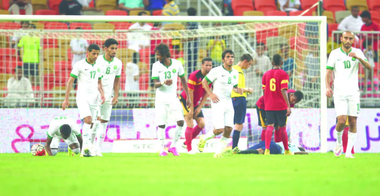 مباراة تيمور الشرقية والسعودية لاحقها جدل أيضا بسبب الرفض الإماراتي لمكان إقامتها (تصوير: محمد المانع)
