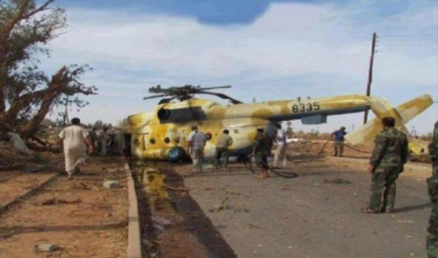 تحطم مروحية ليبية قرب طرابلس تقل 23 شخصا