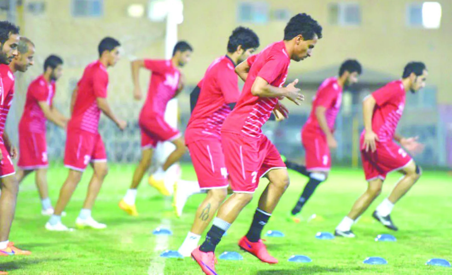 جانب من تدريبات الرائد الأخيرة («الشرق الأوسط»)