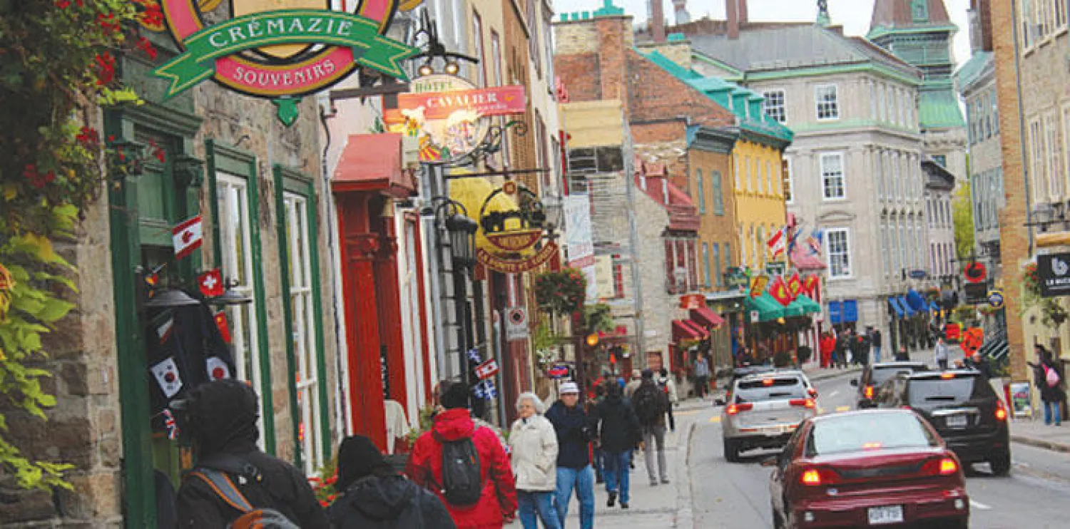 أحد أحياء مدينة كيبيك التي تستعيد اليوم ذكرى الاستفتاء الخاص بالانفصال سنة 1995 (غيتي)