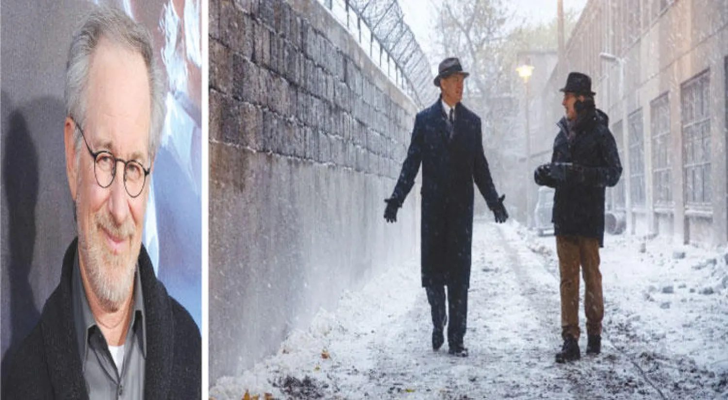 سبيلبرغ وتوم هانكس خلال التصوير، ستيفن سبيلبرغ