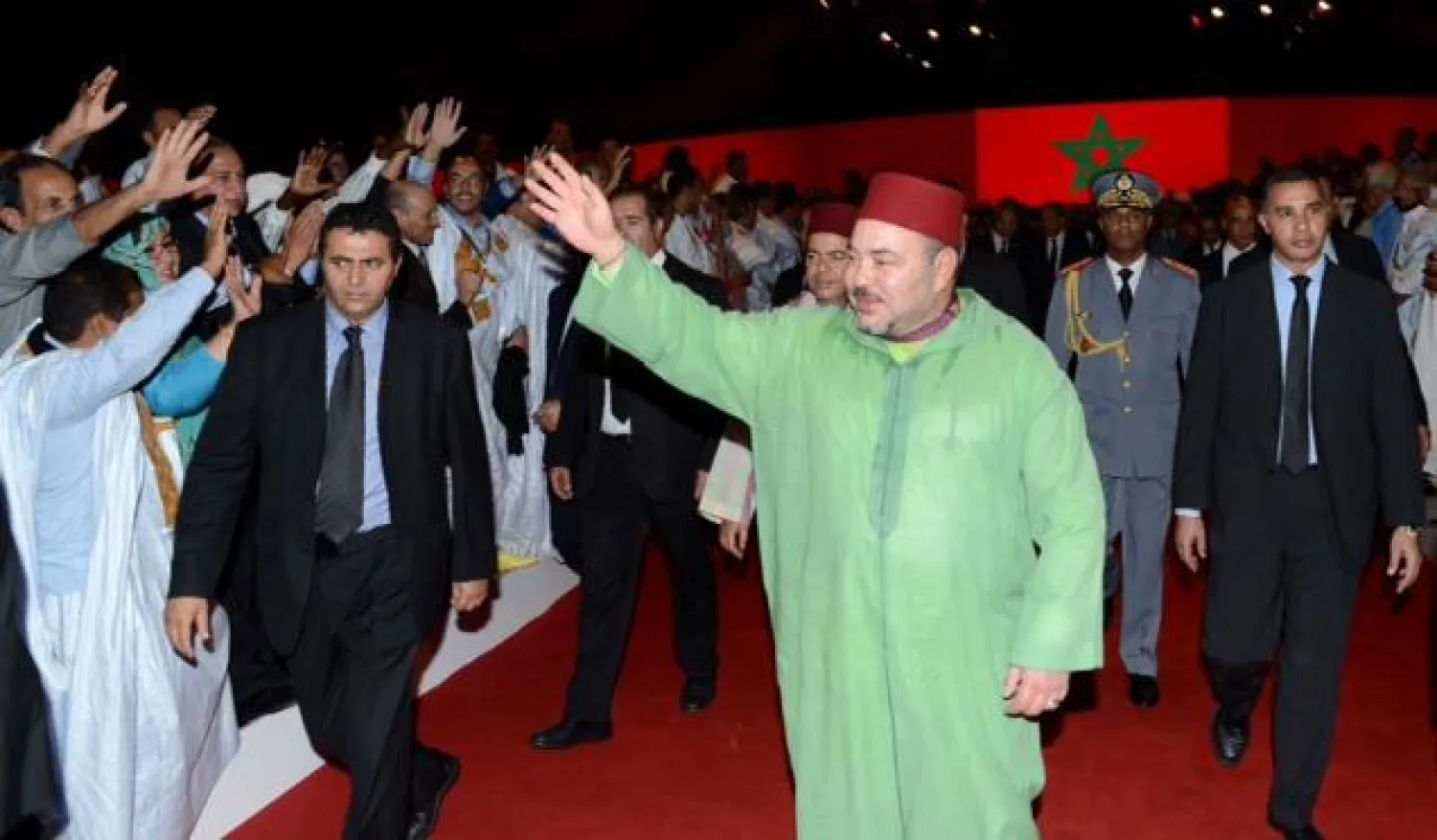 صحراويون يتظاهرون أمام مقر «مينورسو» بالعيون دعما للحكم الذاتي