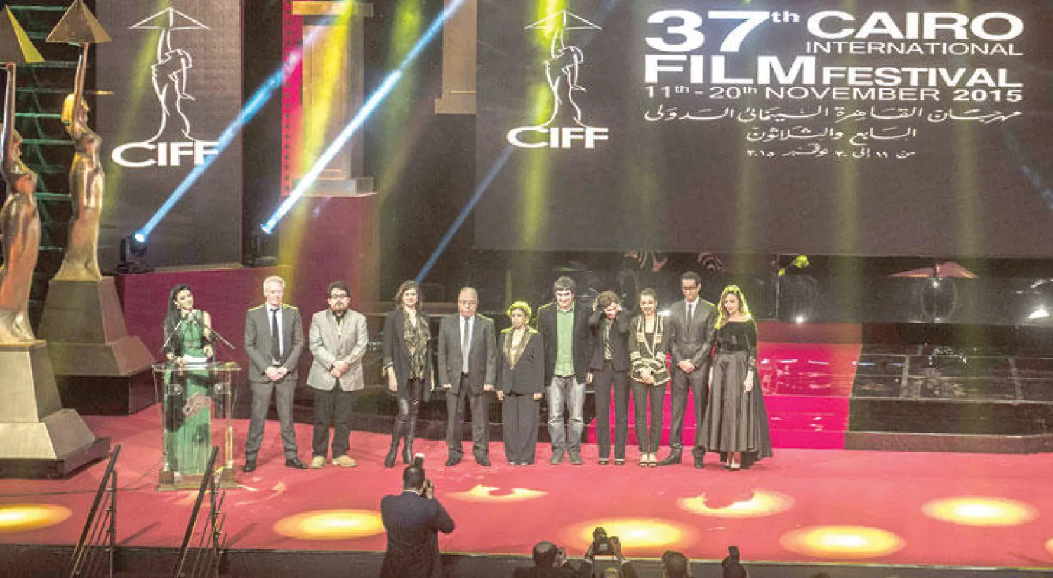 حفل افتتاح مهرجان القاهرة السينمائي (أ.ف.ب)