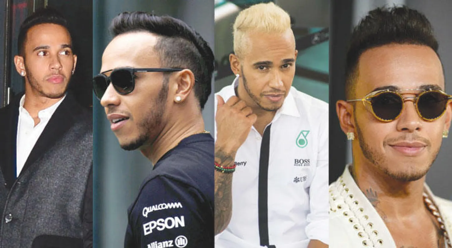 لا يكتفي هاميلتون بوضع أقراط من الماس في أذنيه وسلسلة ذهبية غليظة في عنقه  -  اعتمد هاميلتون لنفسه خطا خاصا بالموضة والأزياء