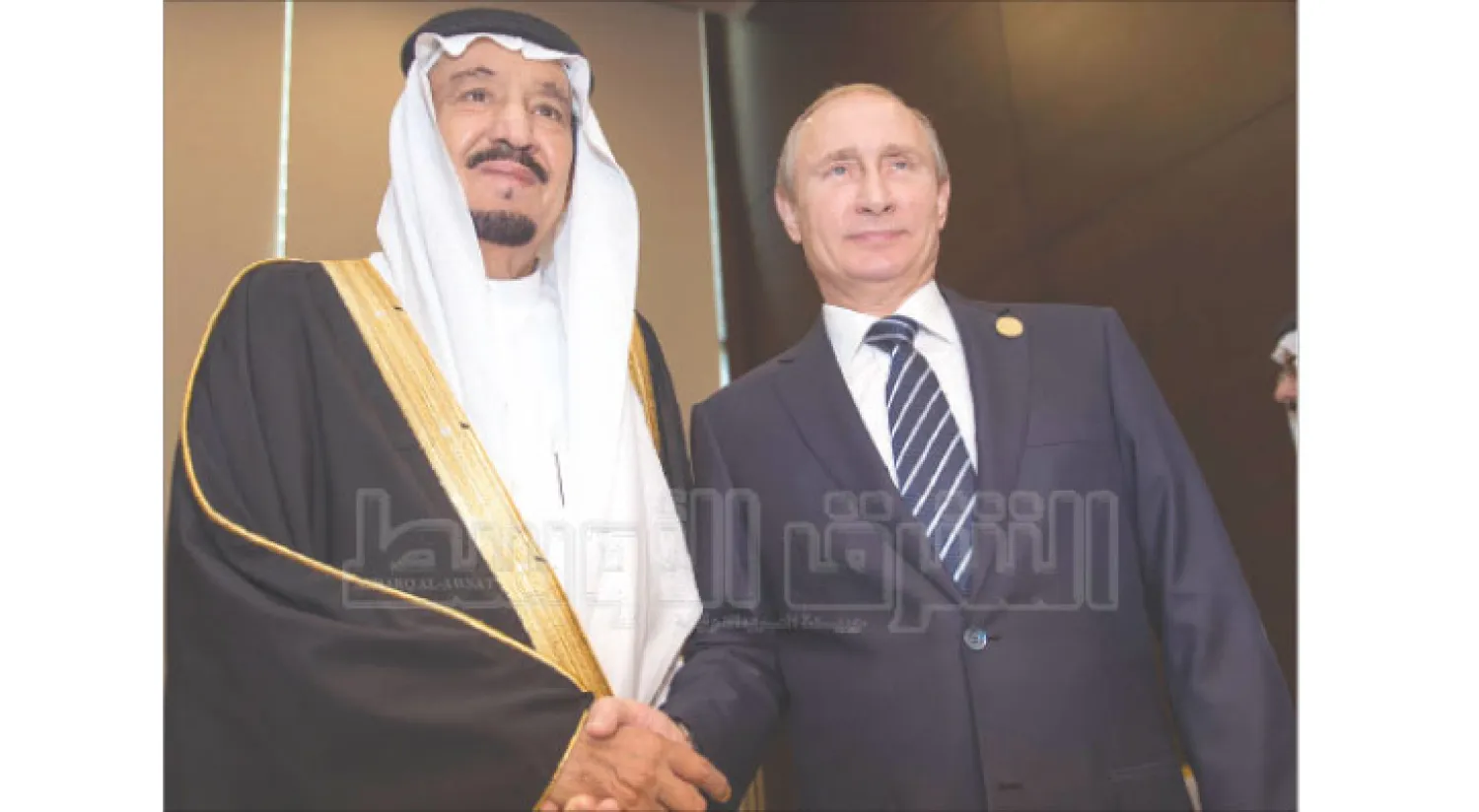 خادم الحرمين الشريفين والرئيس الروسي خلال لقائهما على هامش قمة العشرين (تصوير: بندر الجلعود)