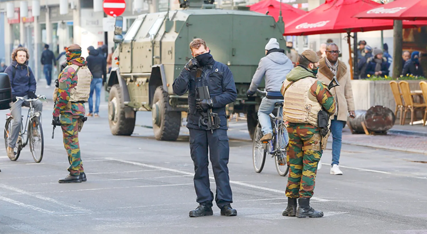 استمرار حالة الإنذار الأمني القصوى في بروكسل لليوم الثالث على التوالي