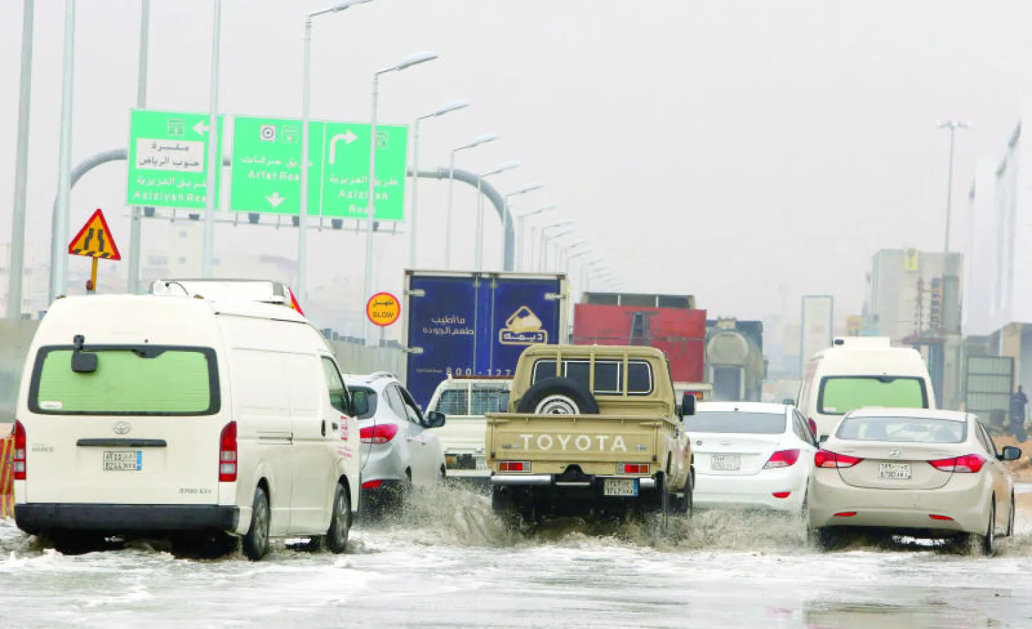 هطول أمطار بجنوب الرياض (تصوير: سعد الدوسري)