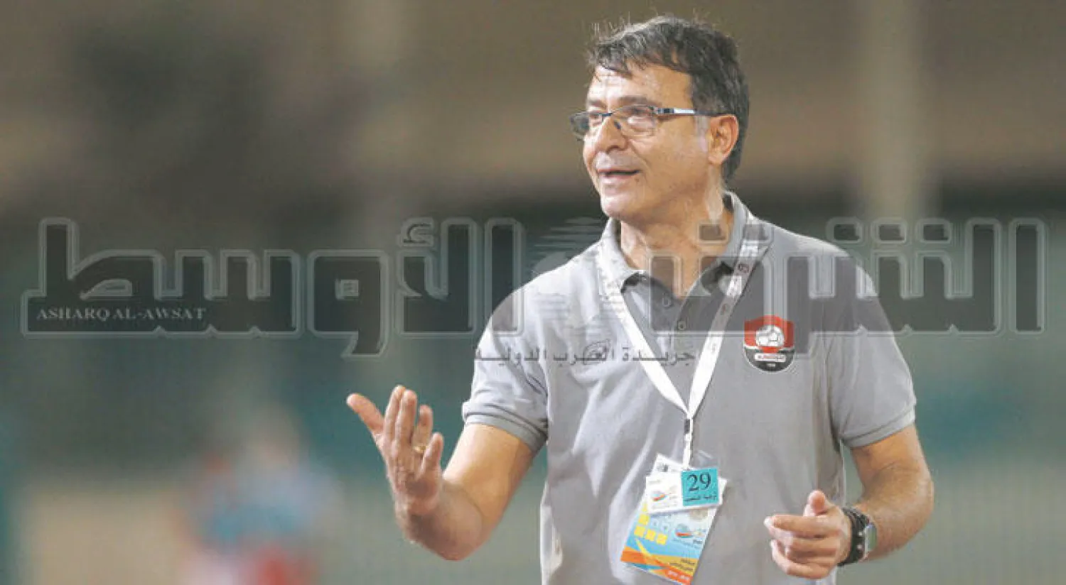 مدرب الرائد ليمونيس (تصوير: عيسى الدبيسي)