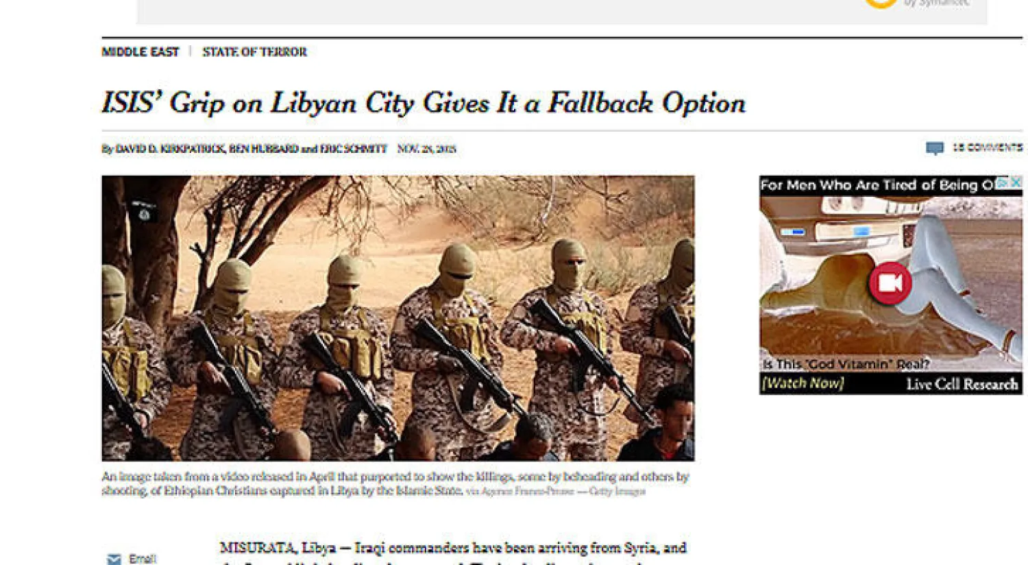 الإعلام الأميركي: «داعش» وتمدداته.. وقلق عيد الشكر