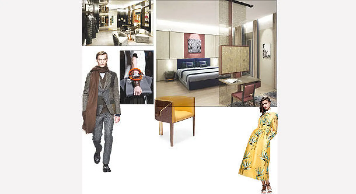 يتوفر الـ«بلاتزيو» على شقة فخمة وسبعة أجنحة لإقامة الزبائن المهمين و من تشكيلة «كروز» هذا الموسم و كراسي مبتكرة و جانب من المحل و حقائب الدار تعرف شعبية كبيرة نظرا لحرفيتها وجلودها الطبيعية الغالية إضافة للفرو الذي يزينها أحيانا ويضفي عليها حركة وحيوية و من تشكيلة الدار لخريف وشتاء 2015