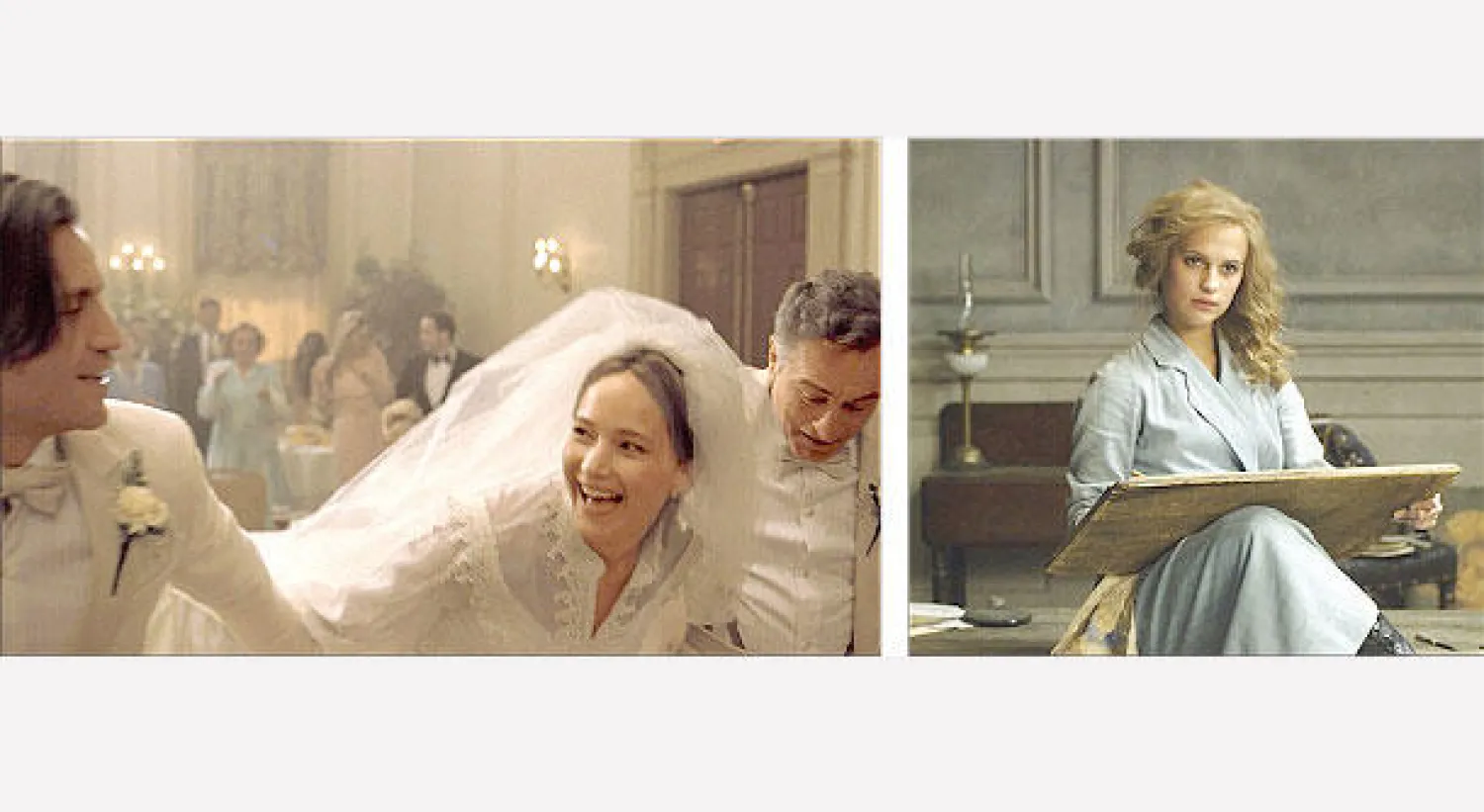 أليسا فيلكاندر في «الفتاة الدنماركية» و جنيفر لورنس كما تبدو في «جوي»