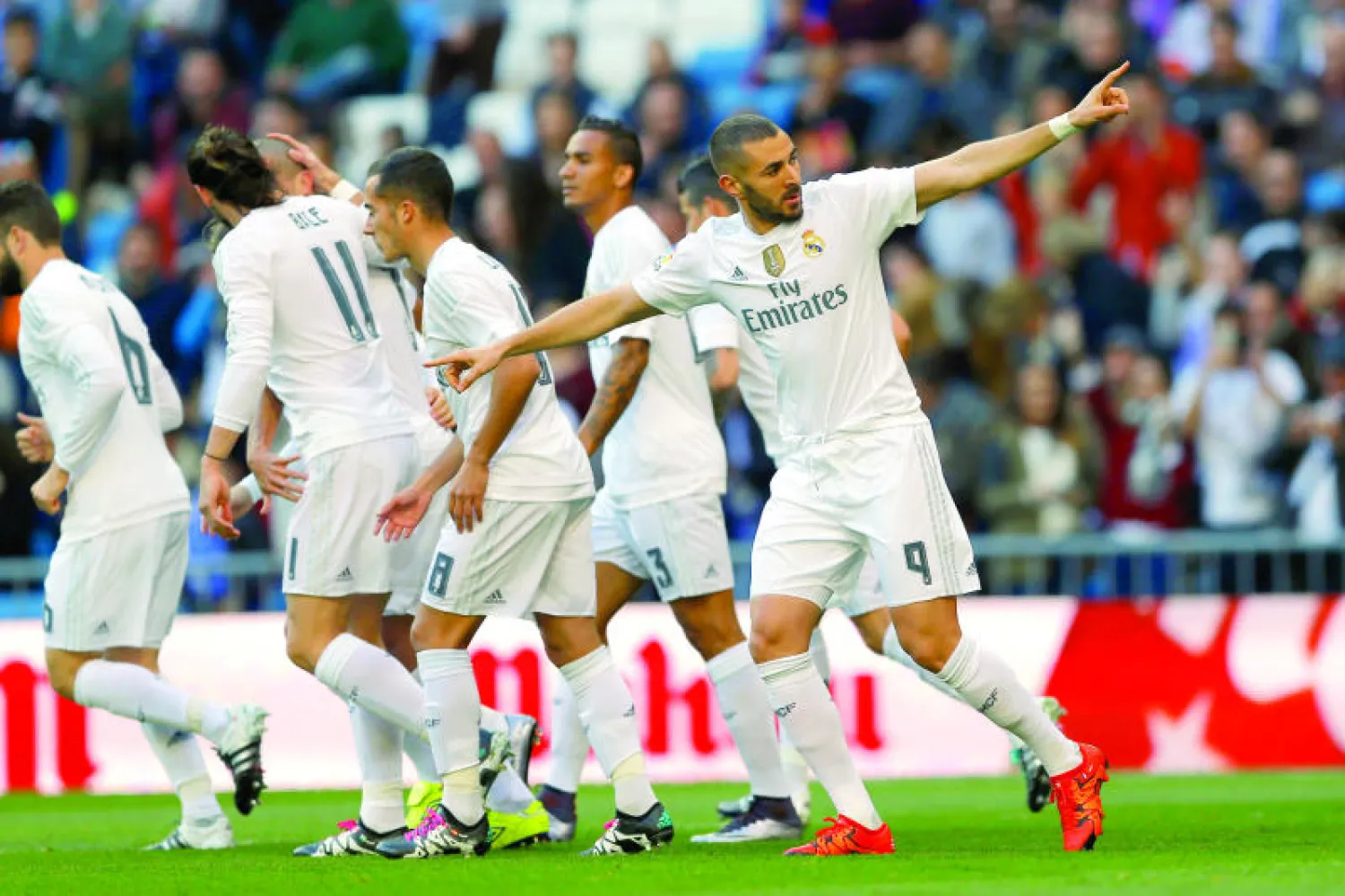 ريال مدريد يكشر عن أنيابه ويسحق خيتافي (أ.ب)