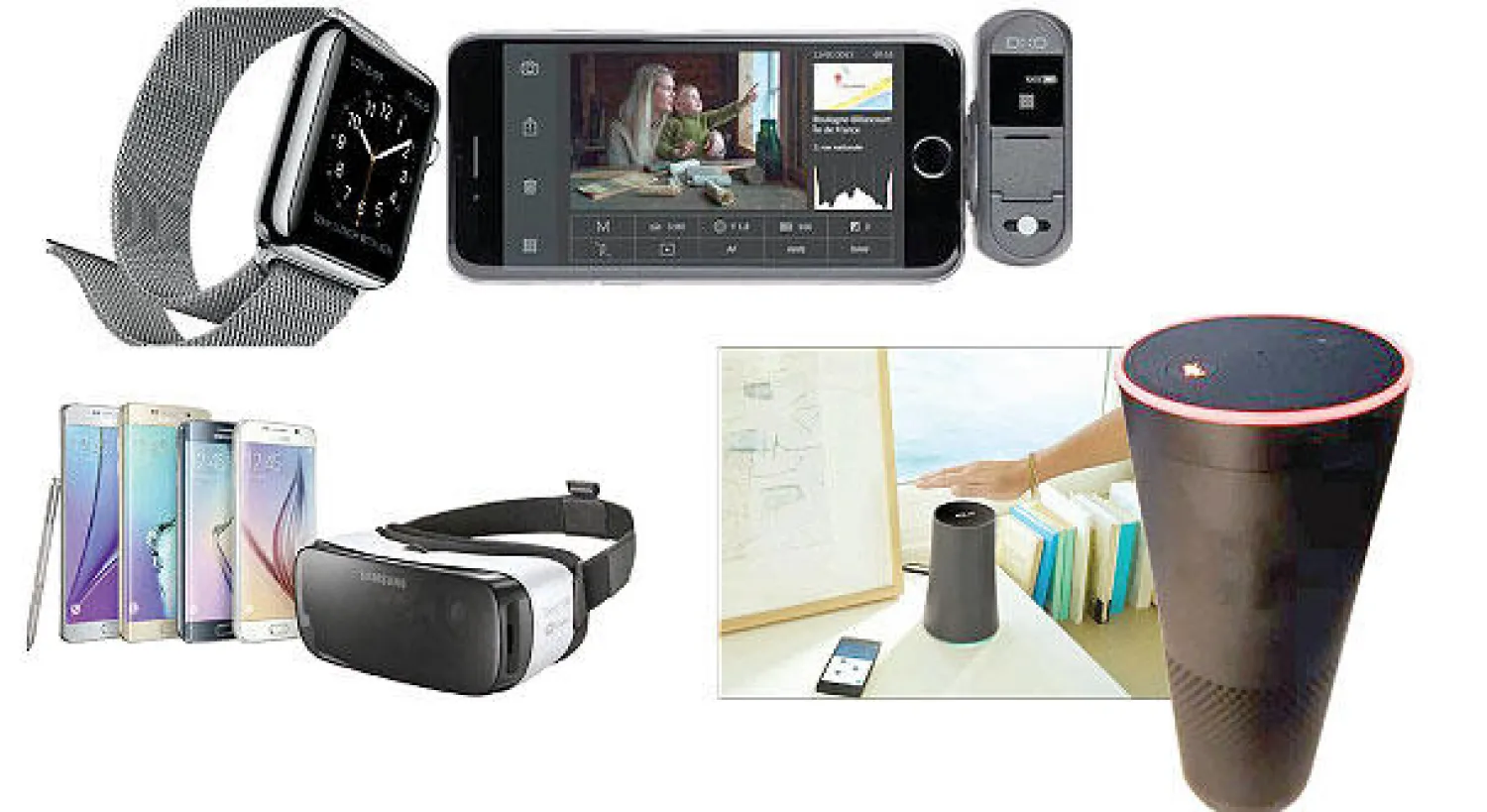 كاميرا ديكسو وان و ساعة ابل الذكية و «اكازون أيكو» و «غوغل اون هاب» و نظام سامسونغ غير للواقع الافتراضي