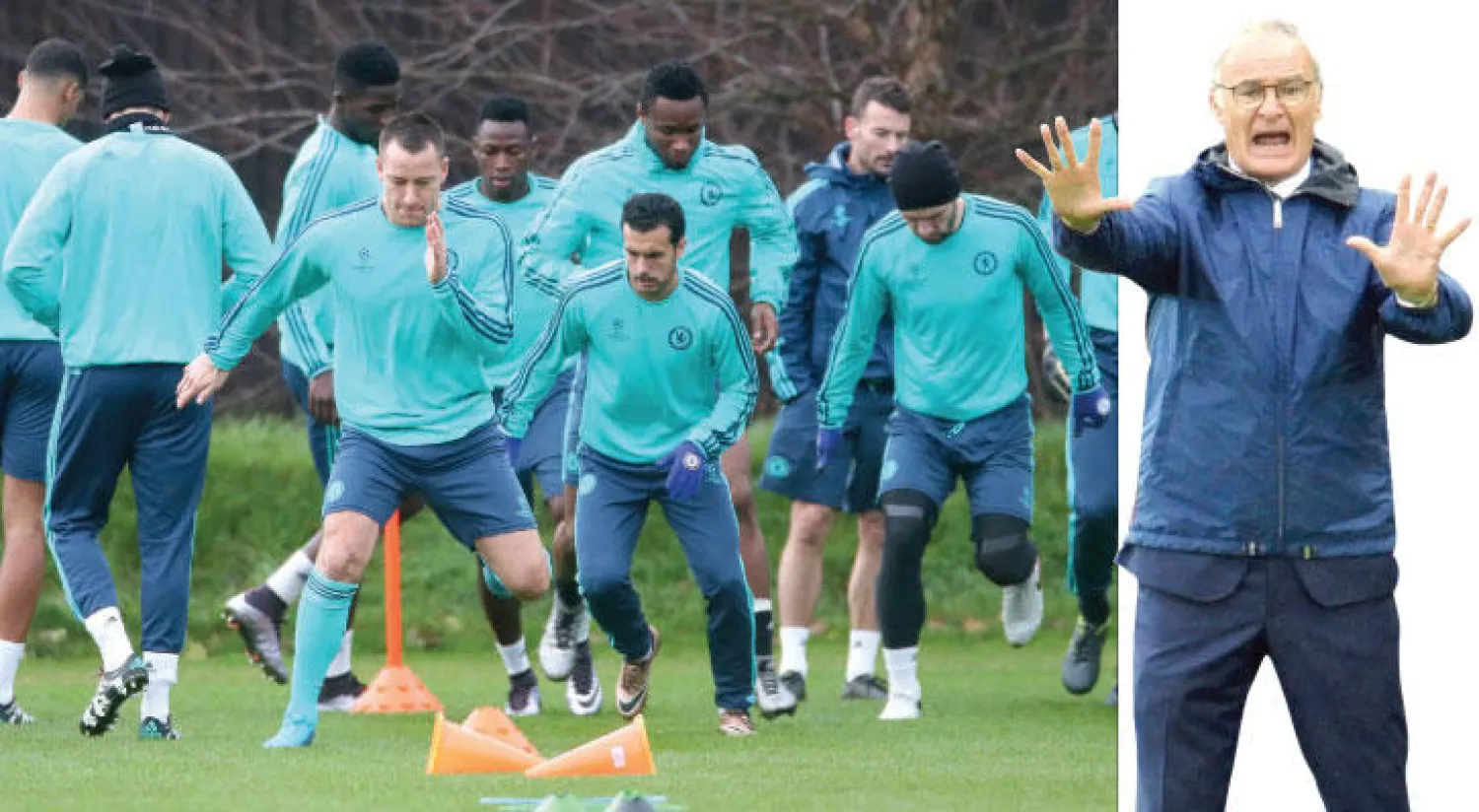 رانييري مدرب ليستر وصانع انجازاته (رويترز)، رحلة محفوفة بالمخاطر لتشيلسي الى ليستر (رويترز)