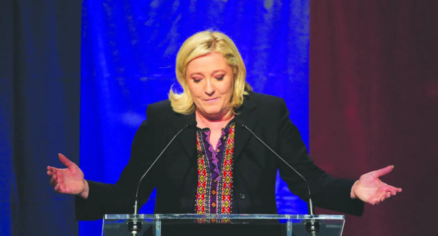 رئيسة حزب الجبهة الوطنية في فرنسا مارين لوبان (أ.ب)