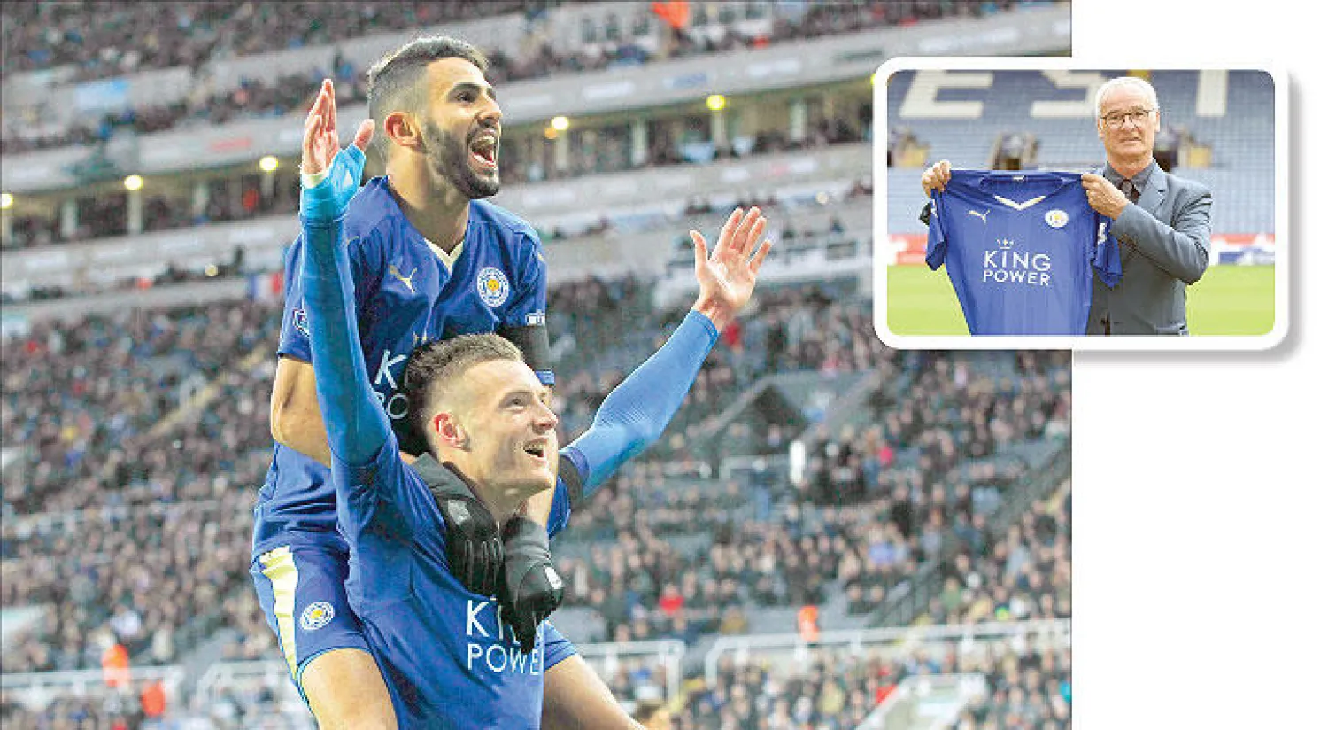 رانييري قائد ثورة ليستر  في الدوري الإنجليزي وفاردي ومحرز نجحا في قيادة ليستر لقمة الدوري الإنجليزي («الشرق الاوسط»)