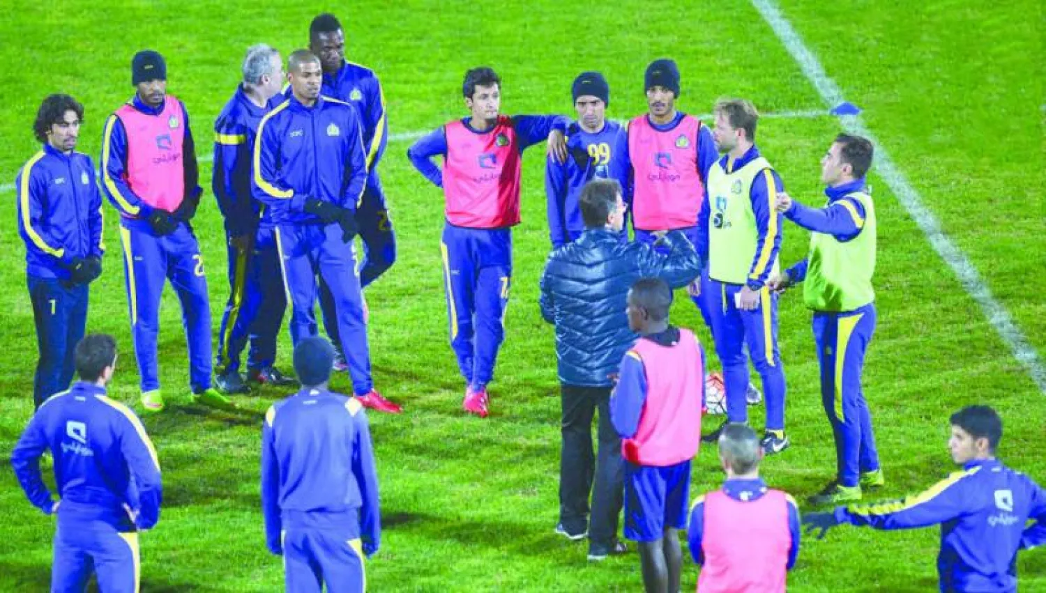 كانافارو خلال تدريبات النصر الأخيرة (المركز الإعلامي بنادي النصر)