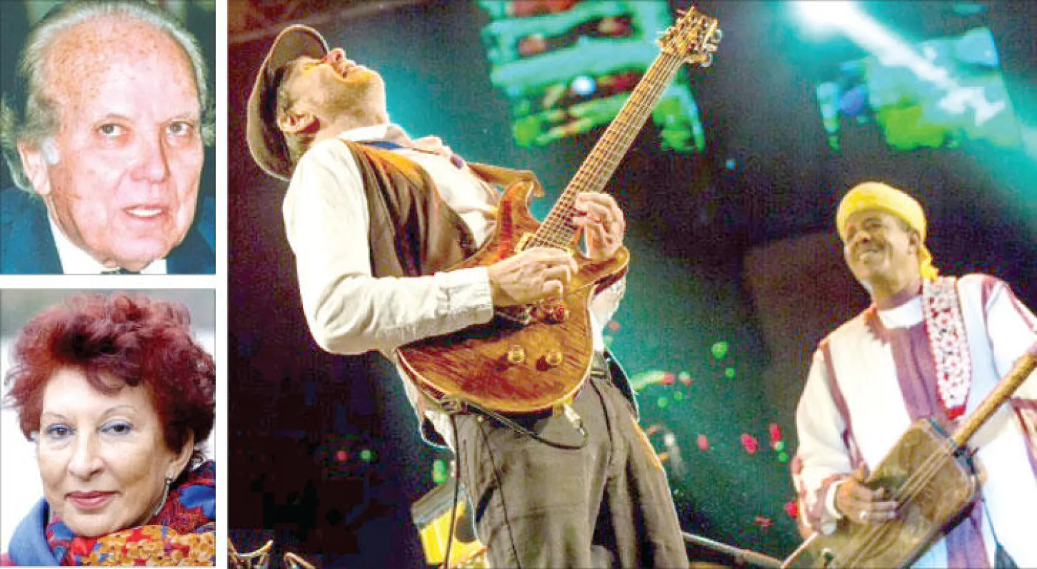 من عروض الدورة الـ18 من مهرجان «كناوة»، بالصويرة - الراحل عبد الهادي التازي - الراحلة فاطمة المرنيسي.