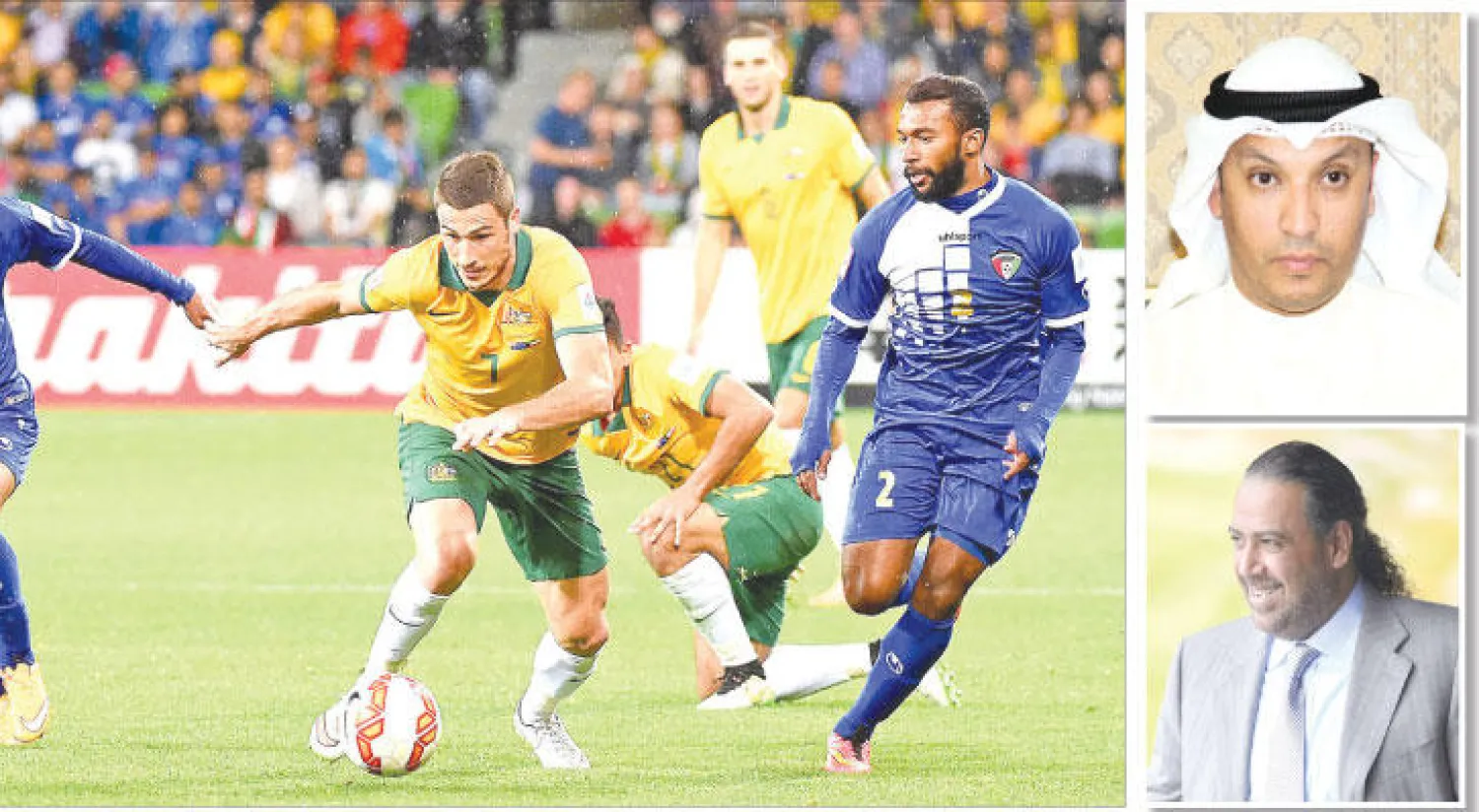 جاسم الهويدي («الشرق الأوسط») - الشيخ أحمد الفهد يتحمل مسؤولية ما يجري للرياضة الكويتية («الشرق الأوسط») - منتخب الكويت تم إيقافه مؤقتا عن اللعب الدولي («الشرق الأوسط»)